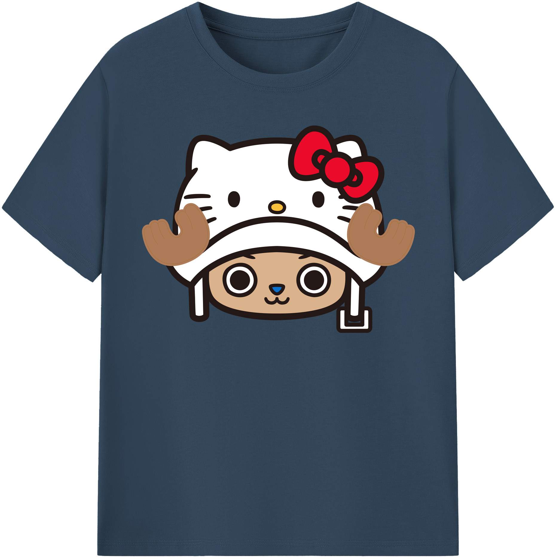 （画像用） Hello Kitty ハローキティ 綿100％半袖Tシャツ（フロントプリント）