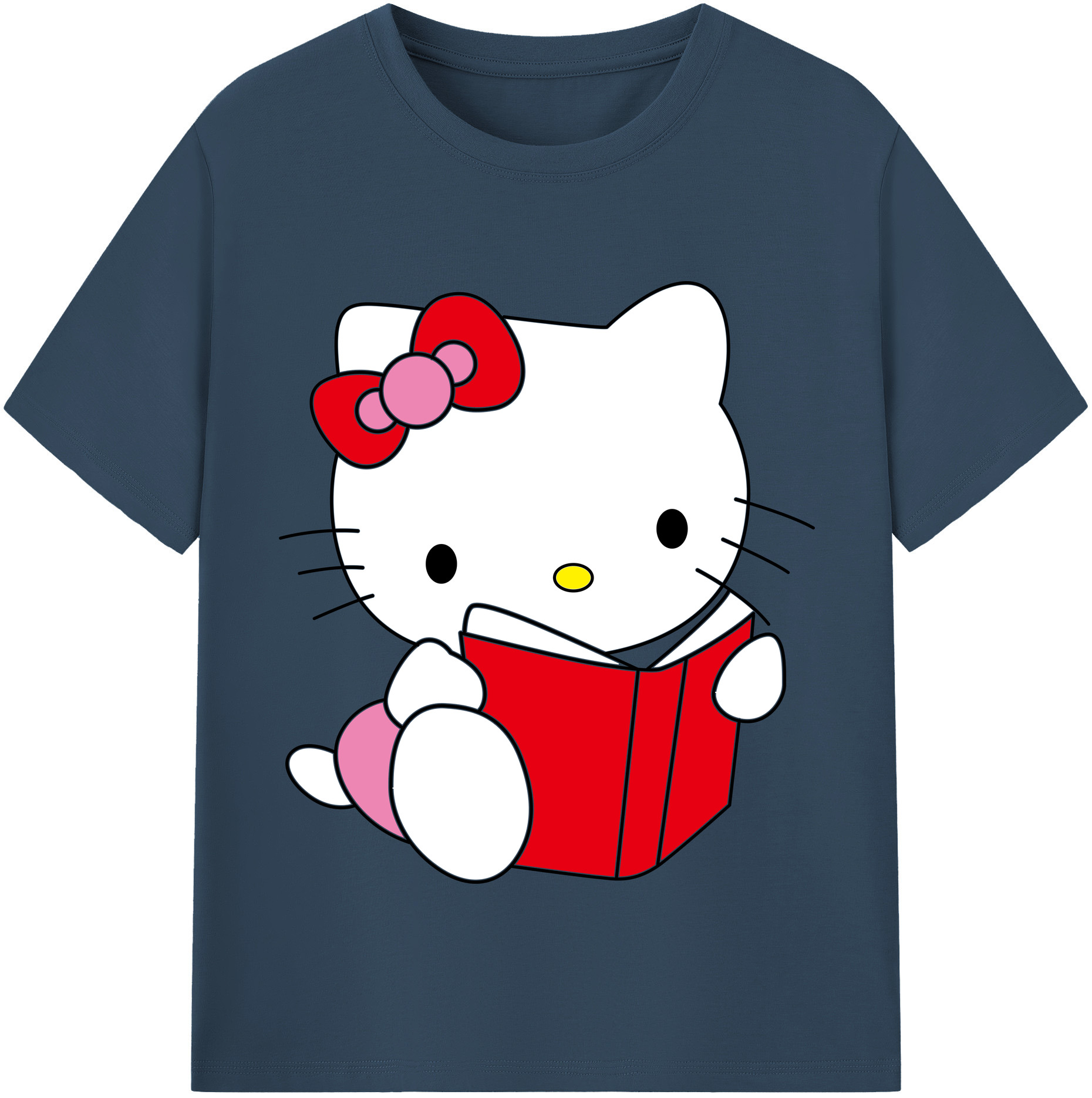 （画像用） Hello Kitty ハローキティ 綿100％半袖Tシャツ（フロントプリント）
