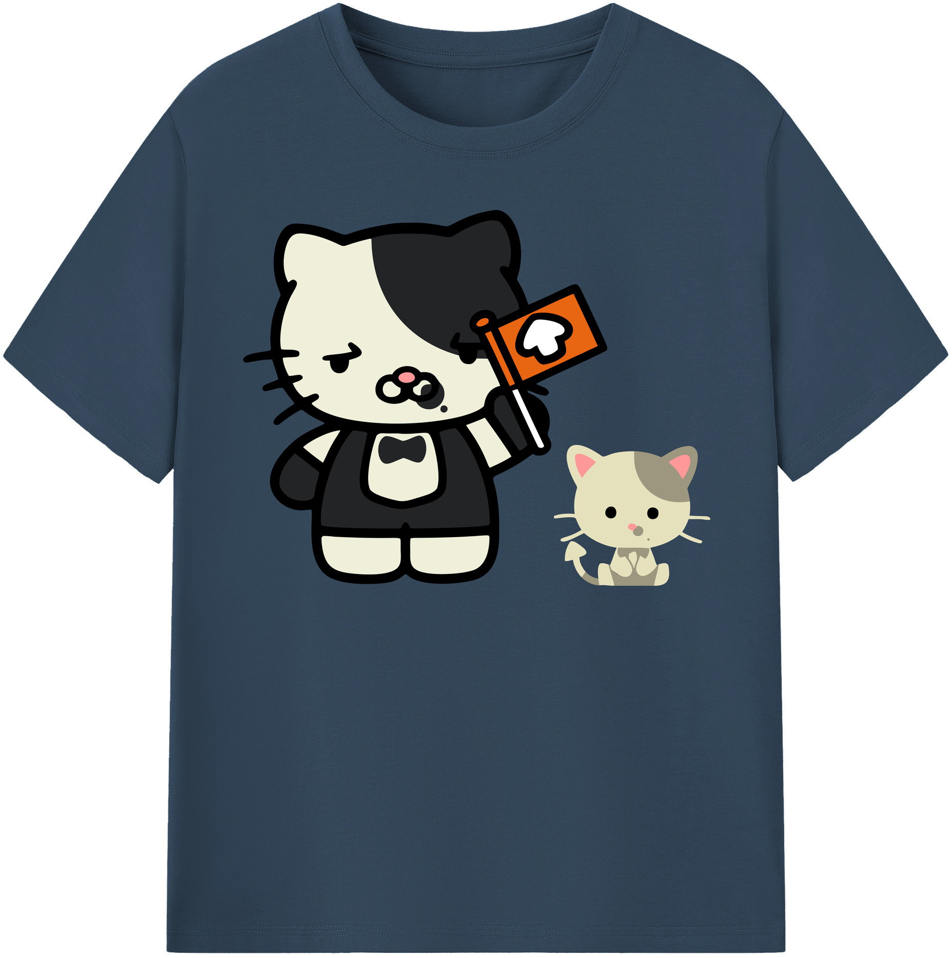 （画像用） Hello Kitty ハローキティ 綿100％半袖Tシャツ（フロントプリント）
