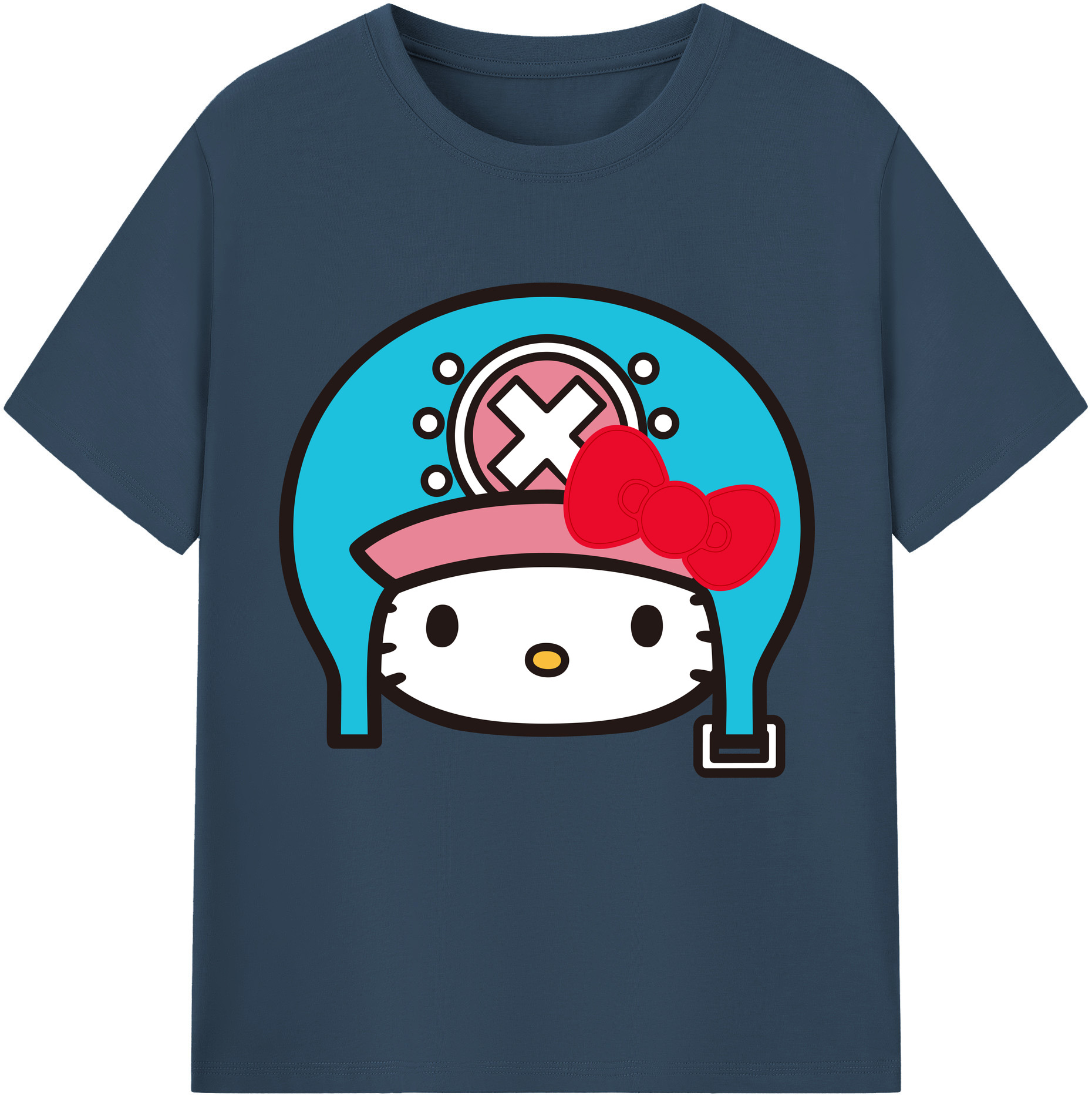 （画像用） Hello Kitty ハローキティ 綿100％半袖Tシャツ（フロントプリント）