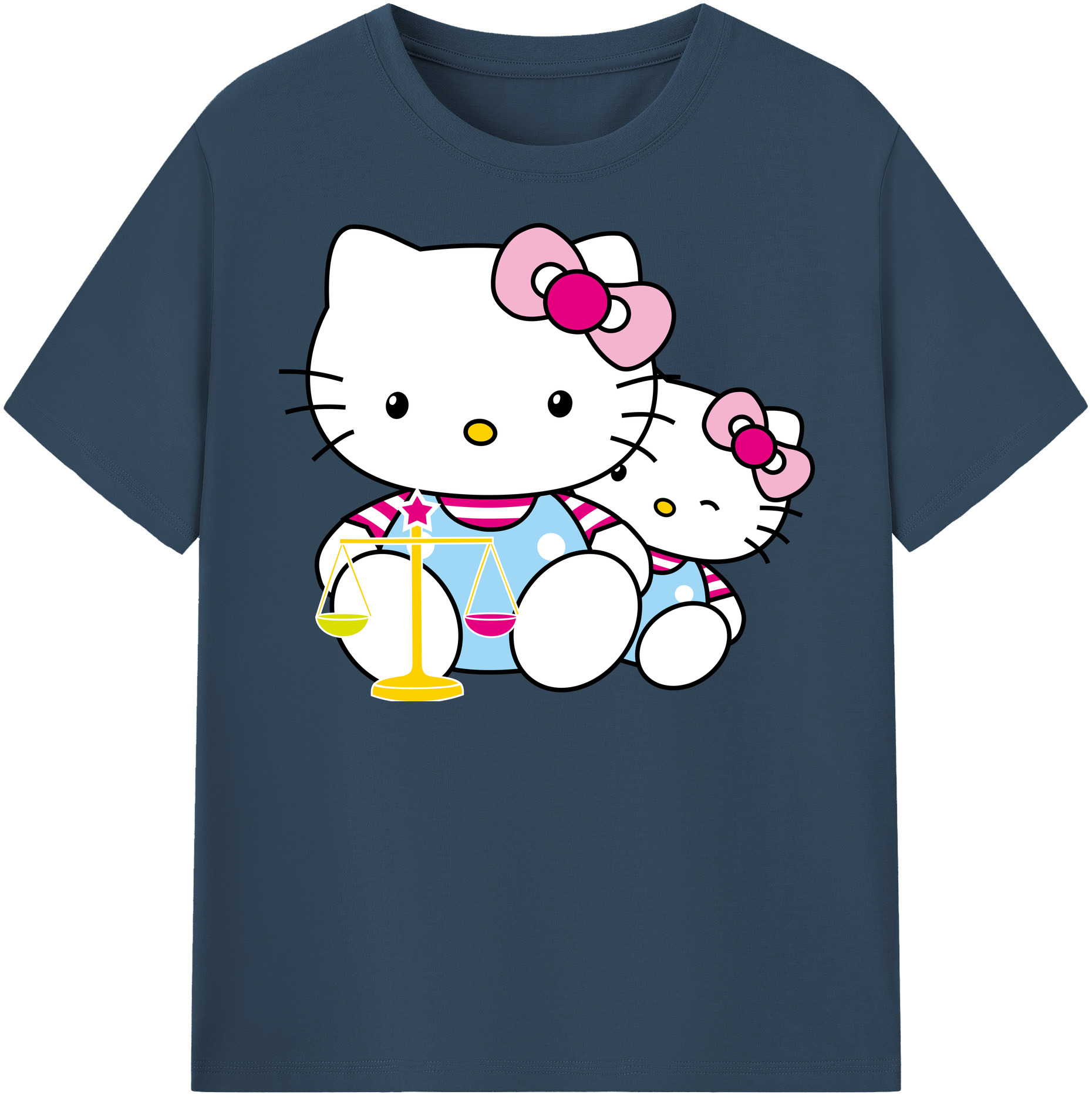 （画像用） Hello Kitty ハローキティ 綿100％半袖Tシャツ（フロントプリント）