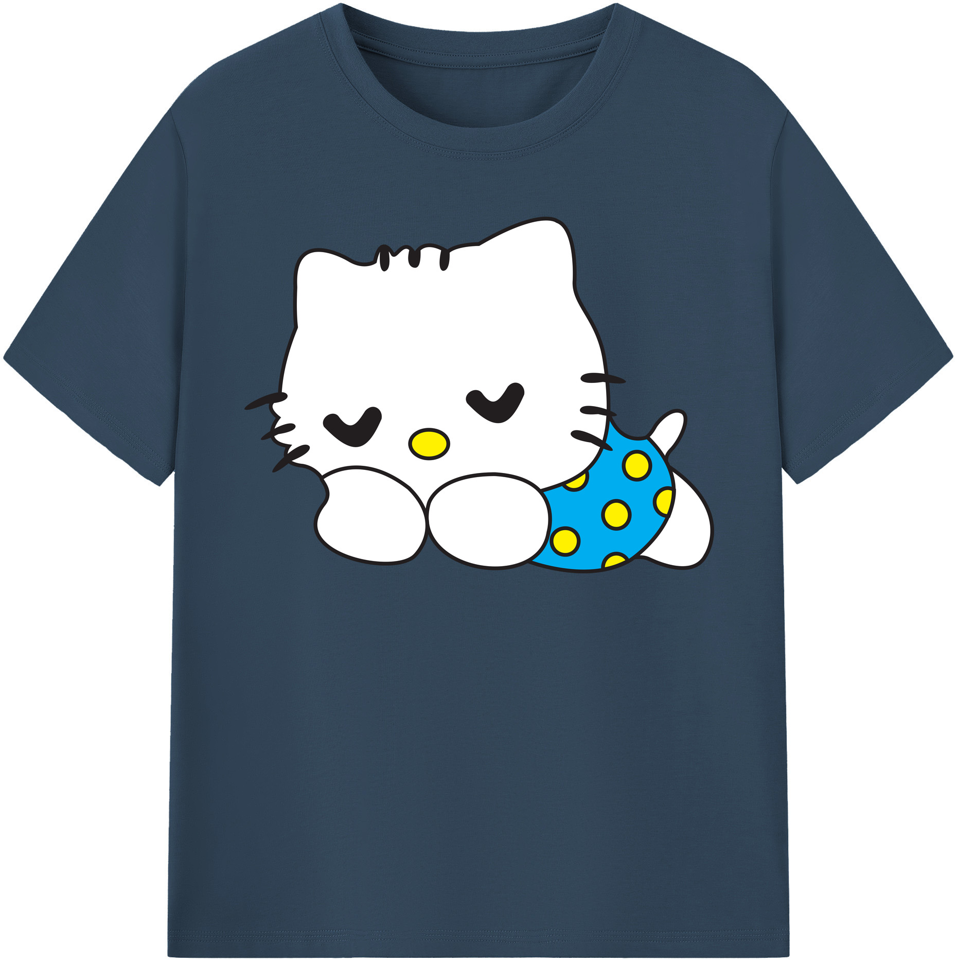 （画像用） Hello Kitty ハローキティ 綿100％半袖Tシャツ（フロントプリント）