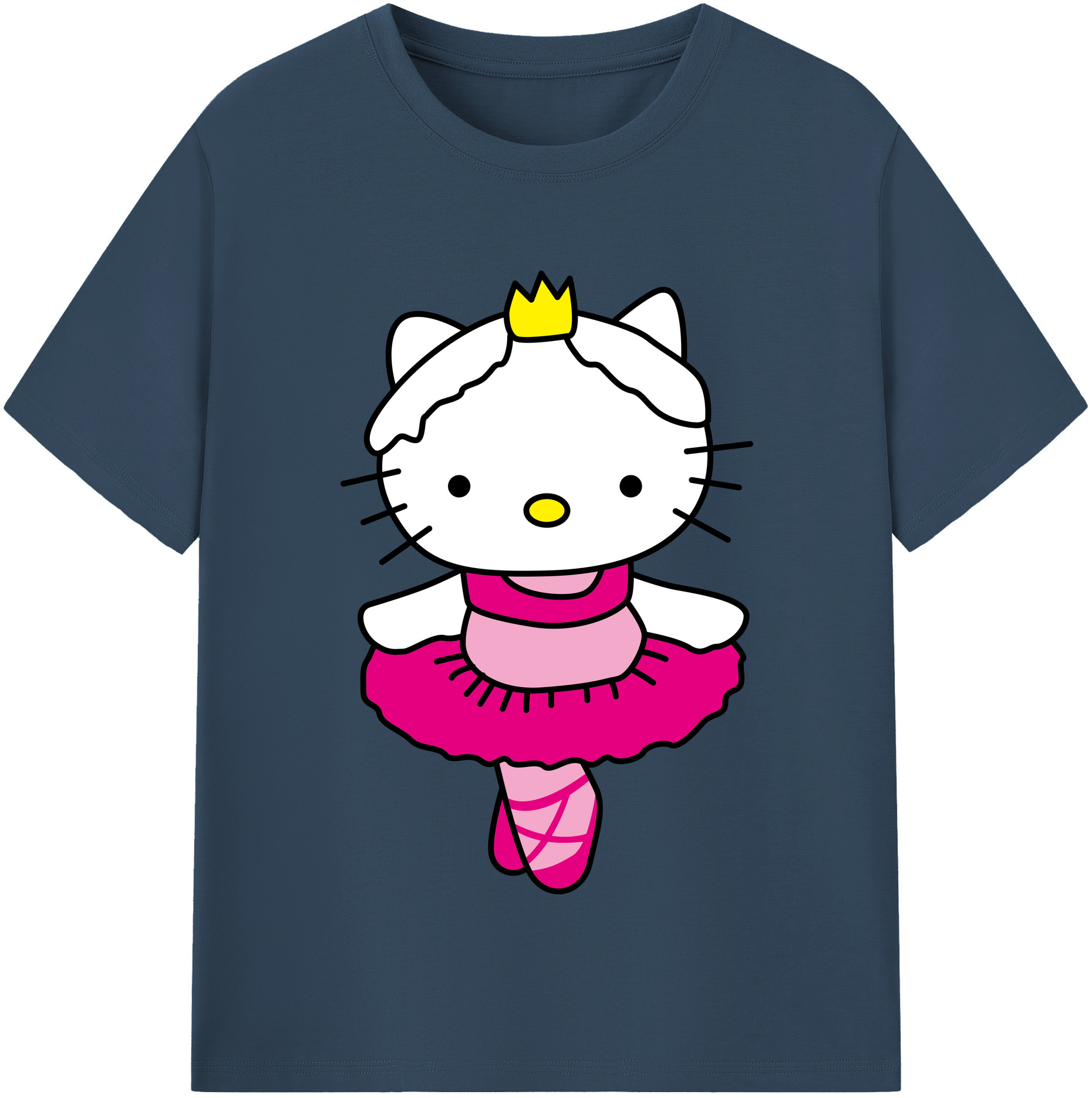 （画像用） Hello Kitty ハローキティ 綿100％半袖Tシャツ（フロントプリント）