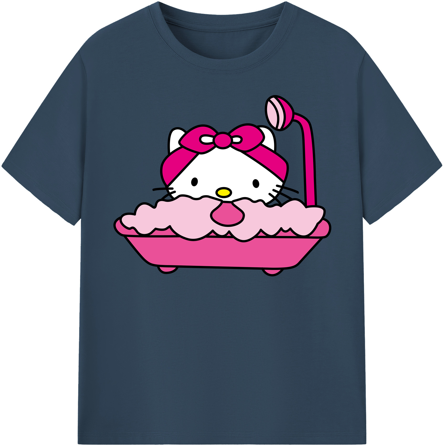 （画像用） Hello Kitty ハローキティ 綿100％半袖Tシャツ（フロントプリント）