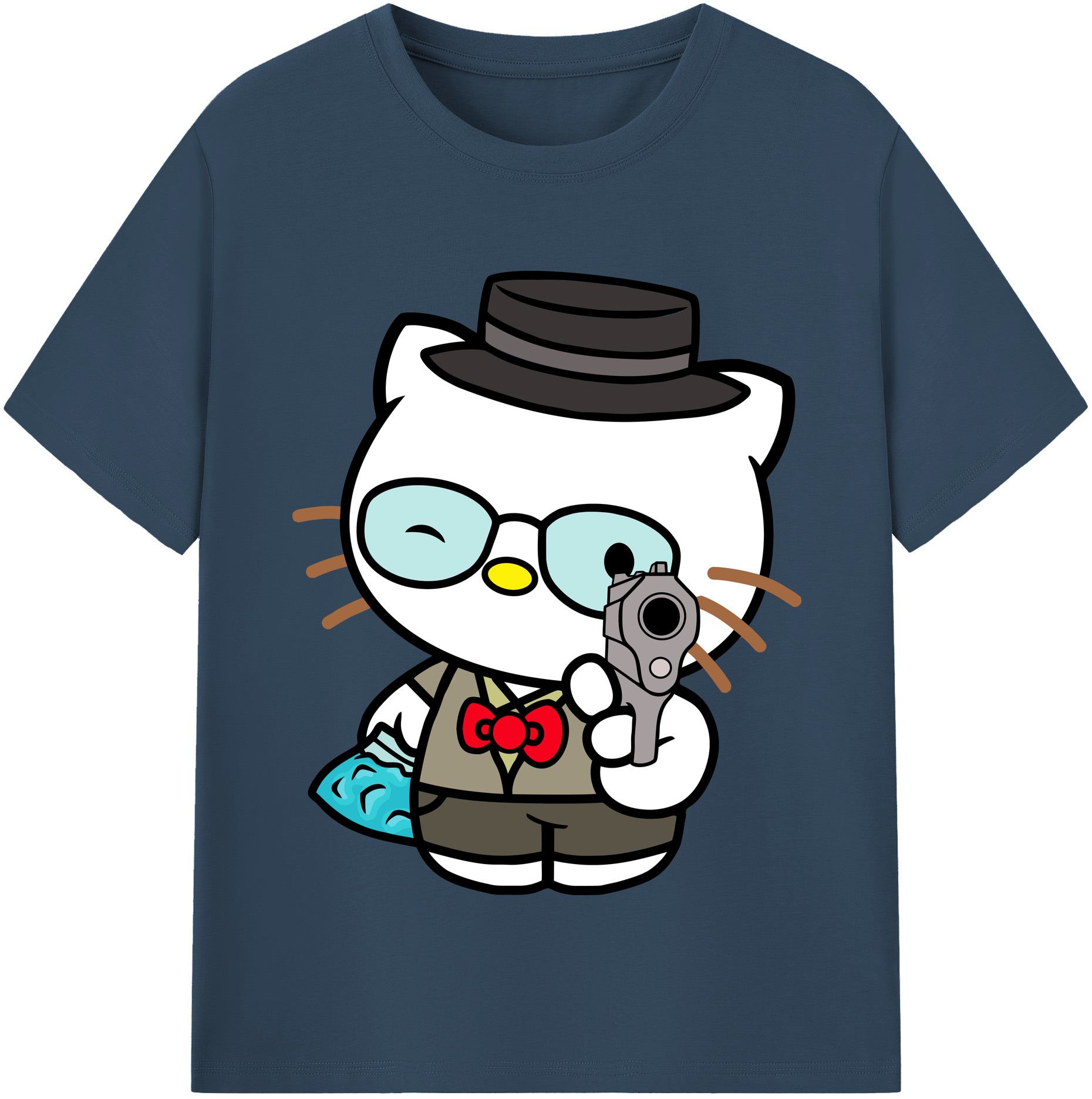 （画像用） Hello Kitty ハローキティ 綿100％半袖Tシャツ（フロントプリント）