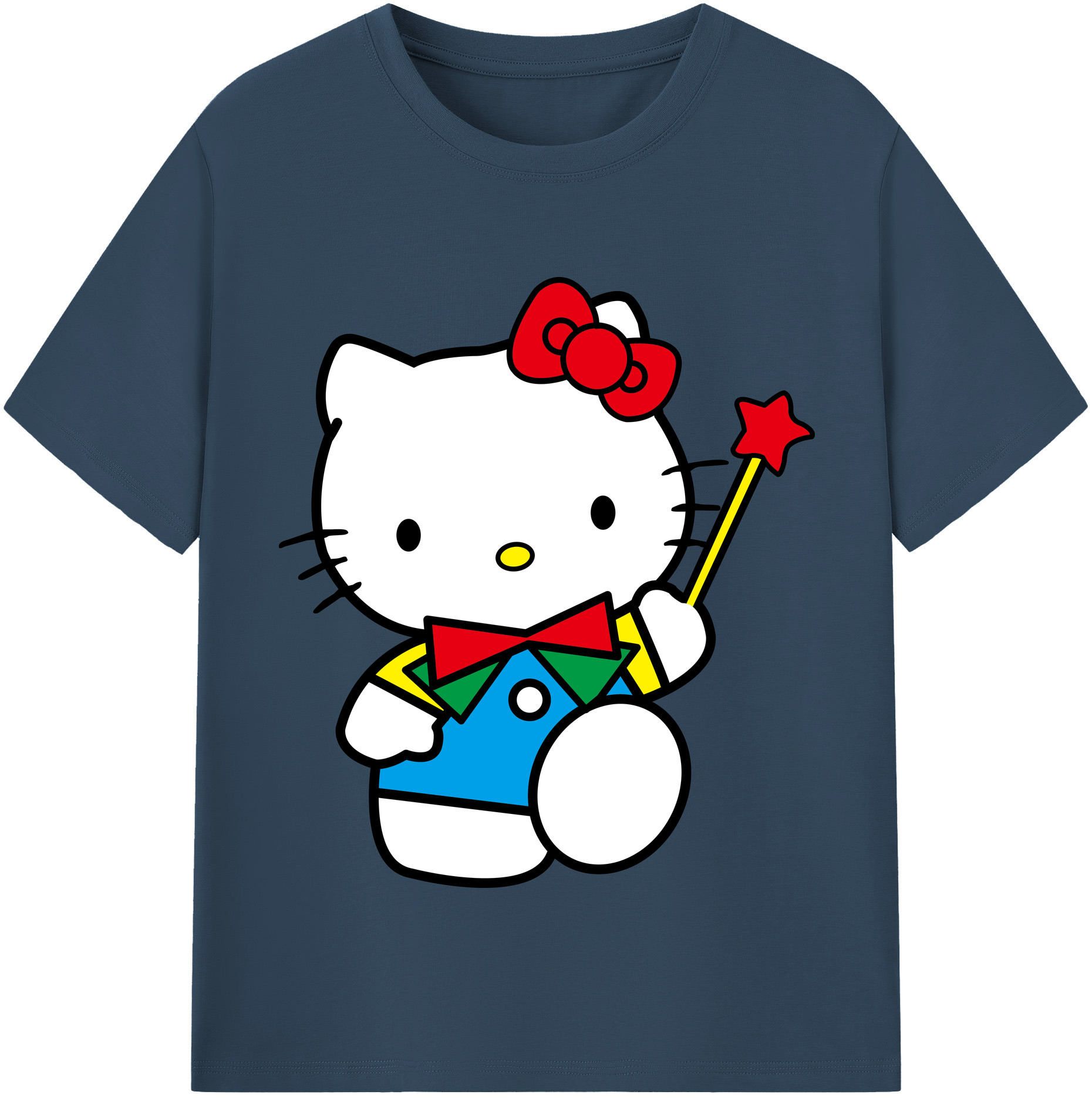 （画像用） Hello Kitty ハローキティ 綿100％半袖Tシャツ（フロントプリント）