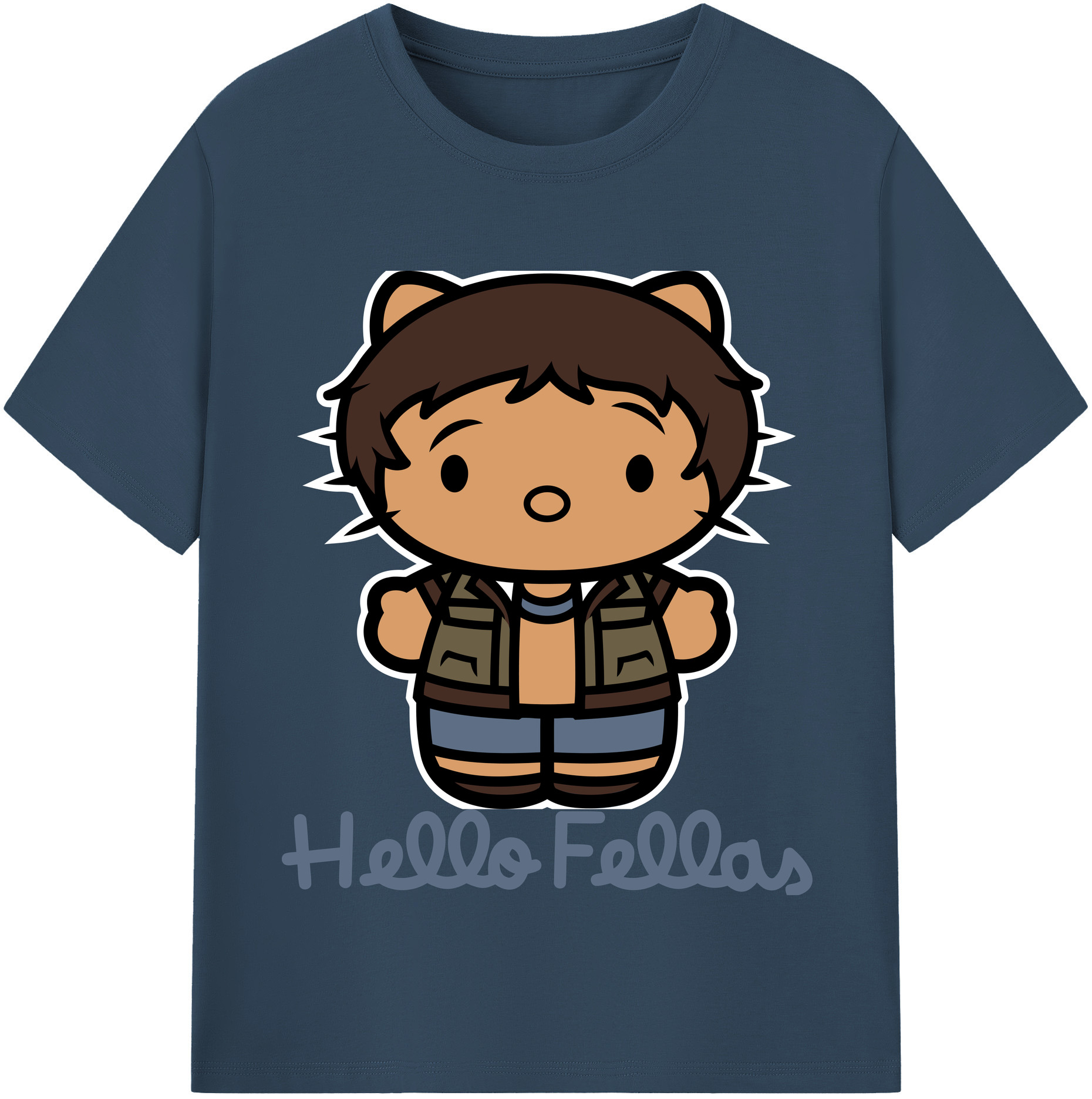 （画像用） Hello Kitty ハローキティ 綿100％半袖Tシャツ（フロントプリント）