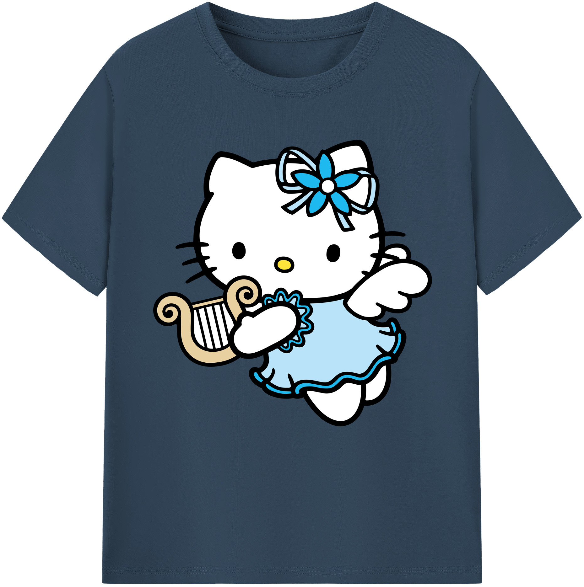 （画像用） Hello Kitty ハローキティ 綿100％半袖Tシャツ（フロントプリント）