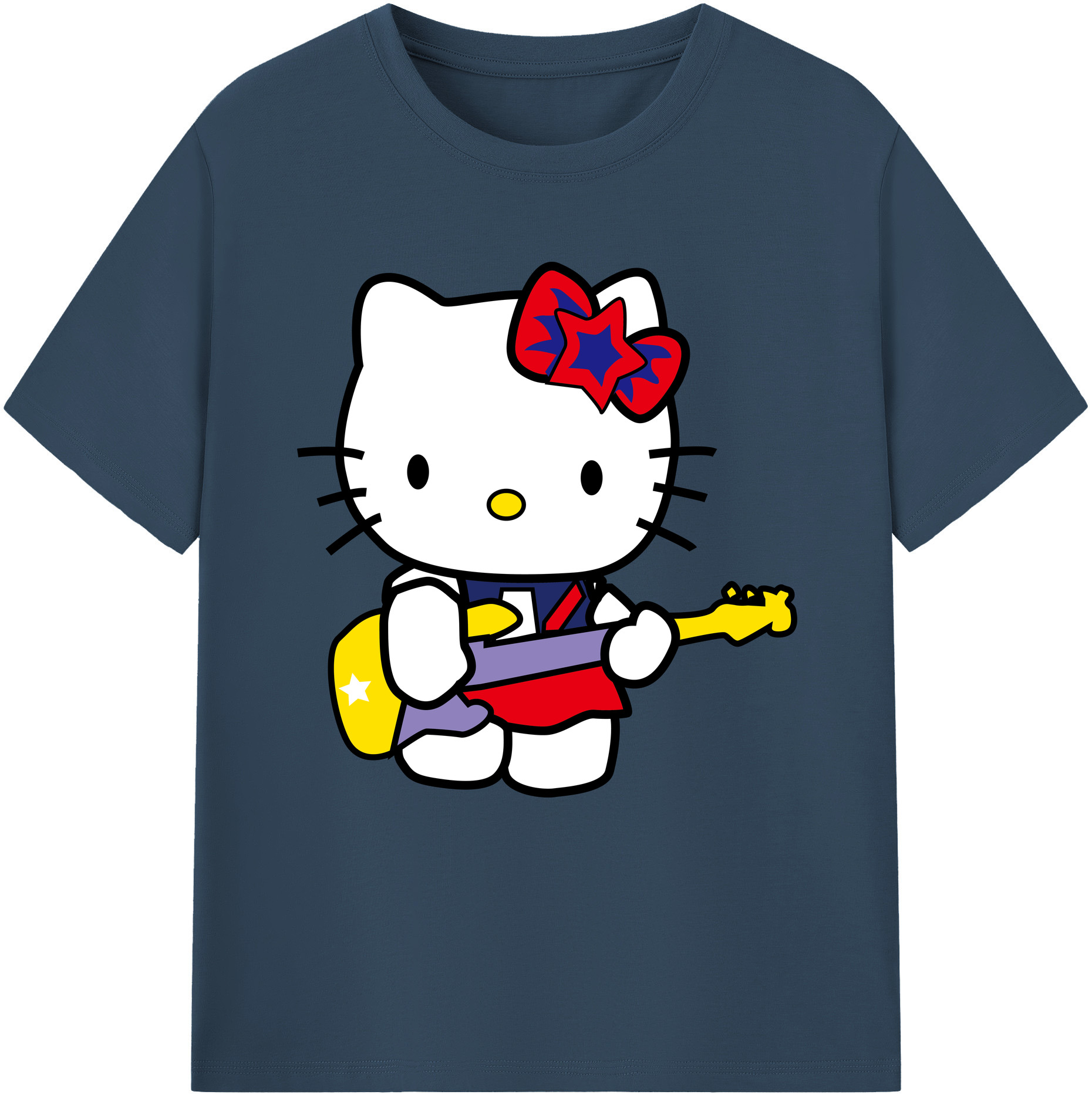 （画像用） Hello Kitty ハローキティ 綿100％半袖Tシャツ（フロントプリント）