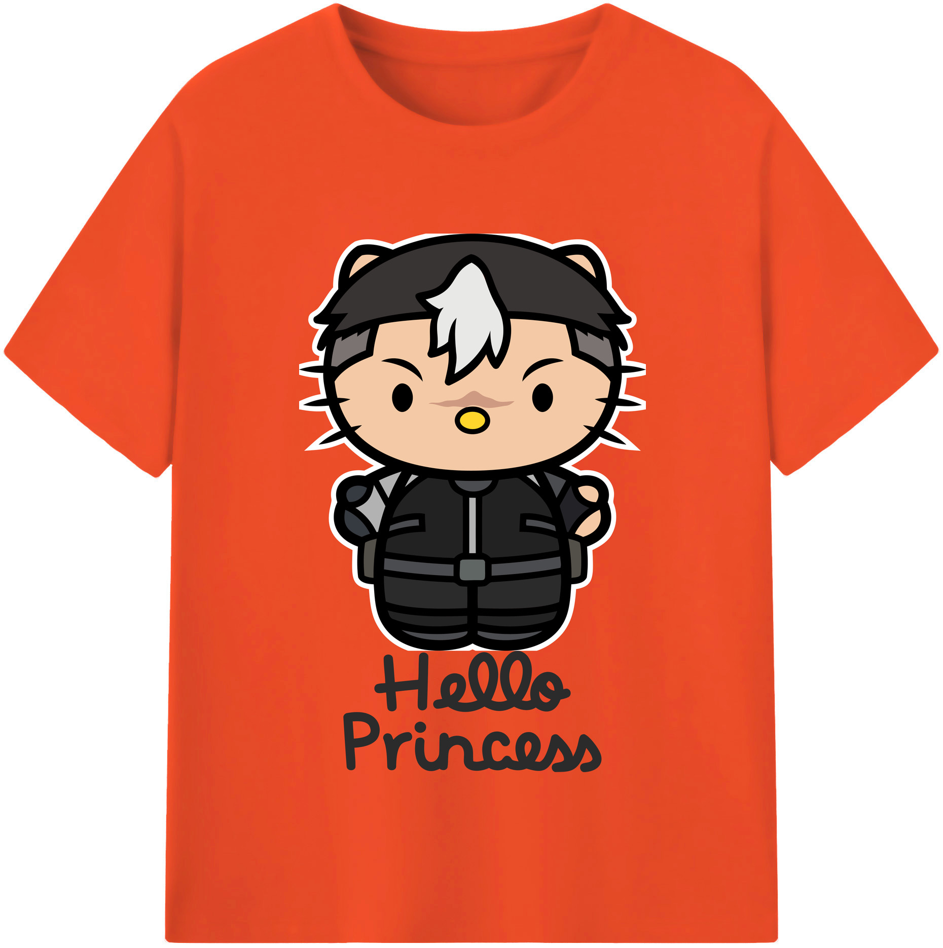 （画像用） Hello Kitty ハローキティ 綿100％半袖Tシャツ（フロントプリント）
