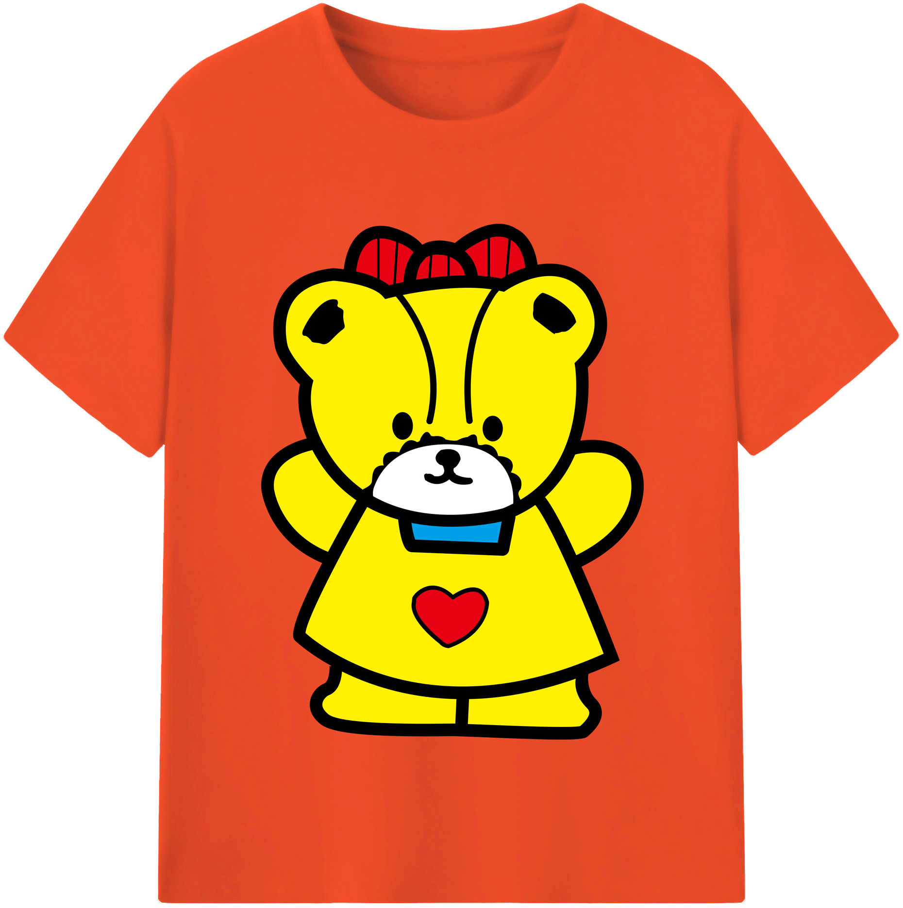 （画像用） Hello Kitty ハローキティ 綿100％半袖Tシャツ（フロントプリント）