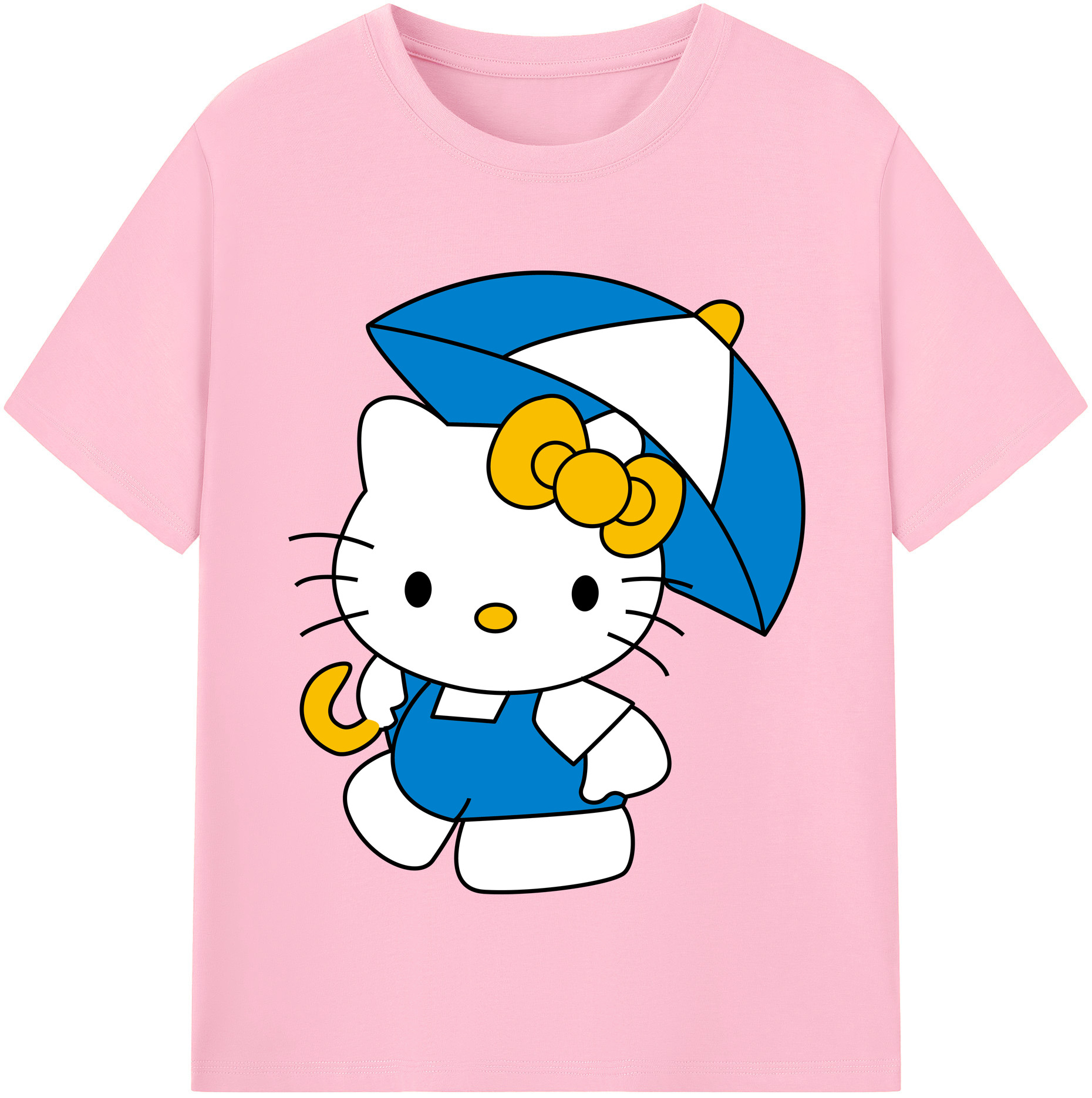 （画像用） Hello Kitty ハローキティ 綿100％半袖Tシャツ（フロントプリント）
