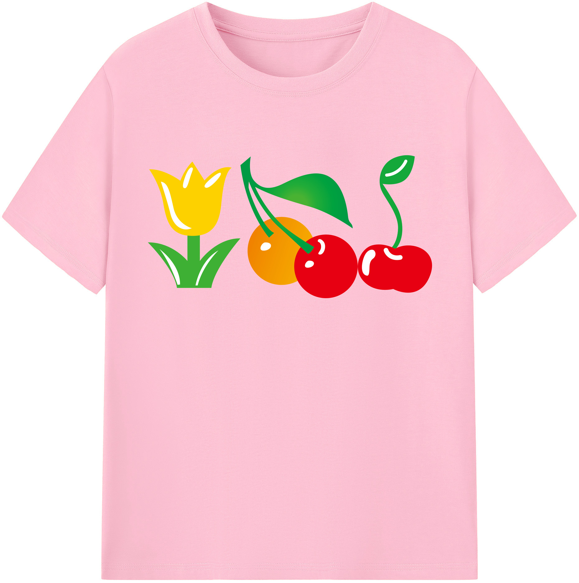 （画像用） Hello Kitty ハローキティ 綿100％半袖Tシャツ（フロントプリント）