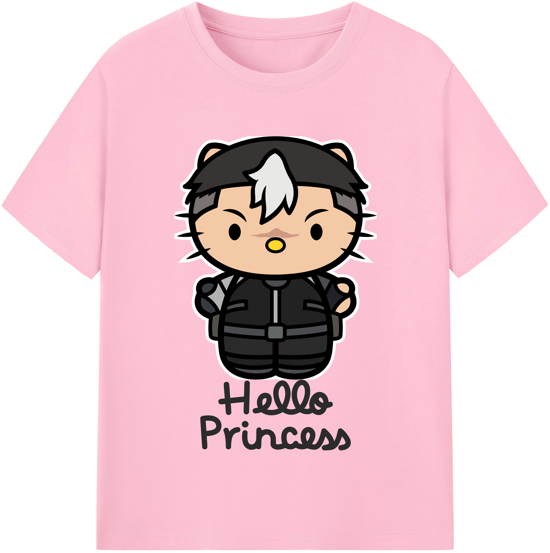 （画像用） Hello Kitty ハローキティ 綿100％半袖Tシャツ（フロントプリント）
