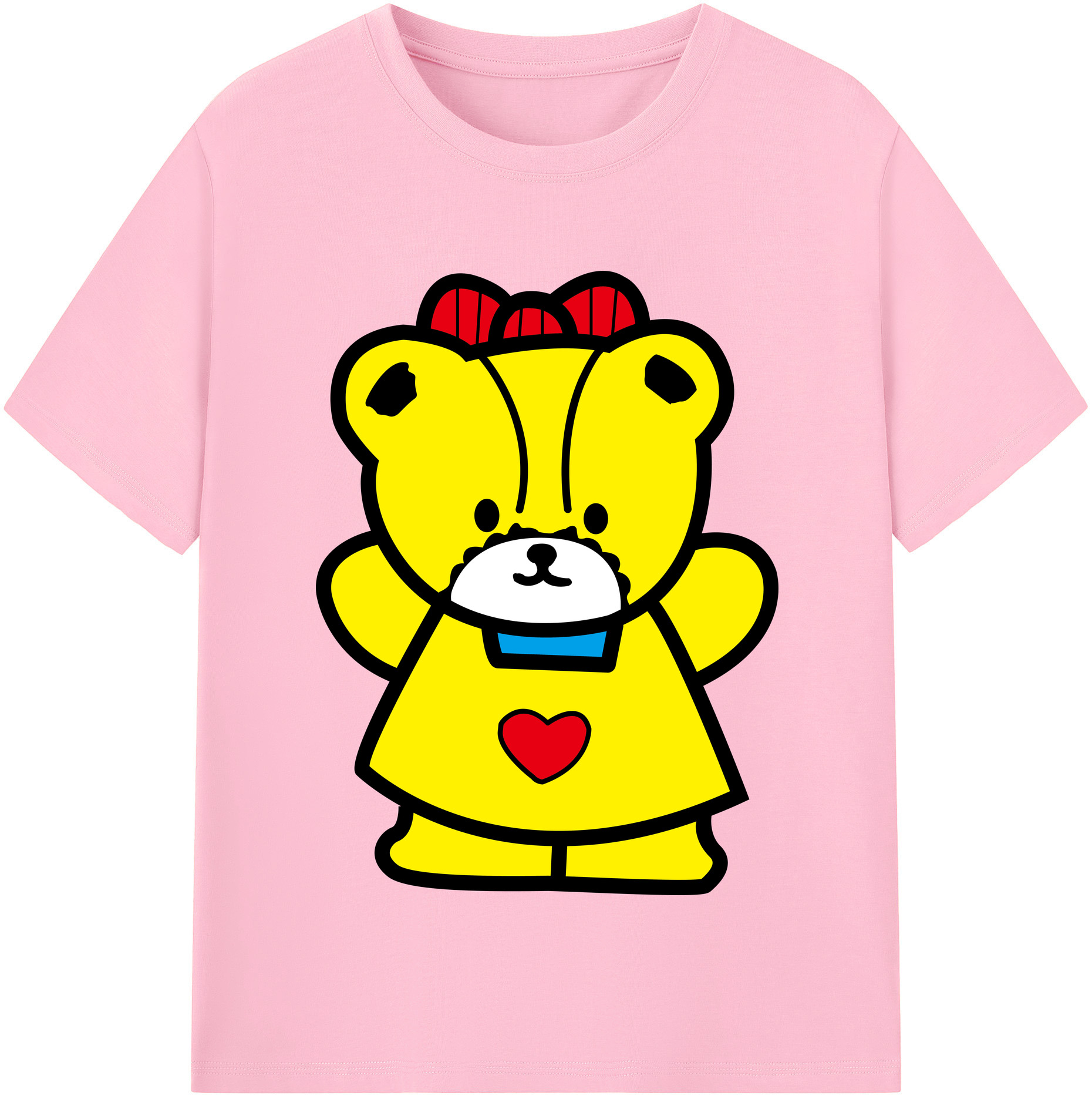 （画像用） Hello Kitty ハローキティ 綿100％半袖Tシャツ（フロントプリント）