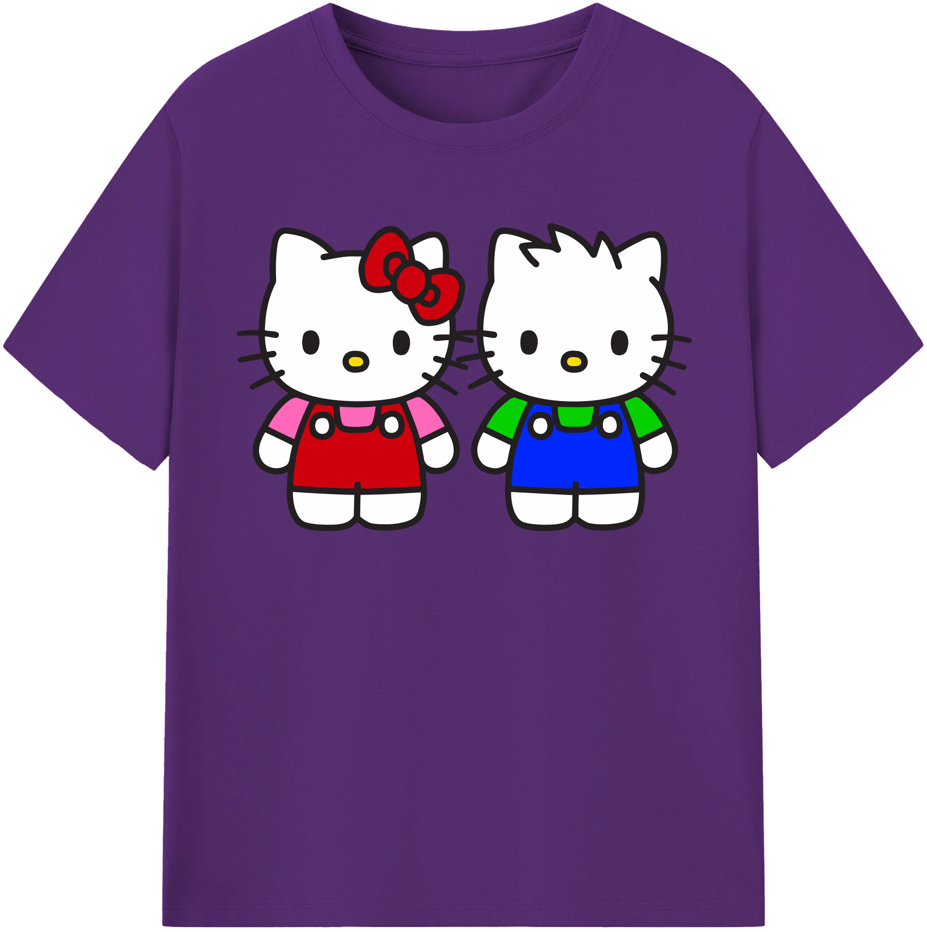 （画像用） Hello Kitty ハローキティ 綿100％半袖Tシャツ（フロントプリント）