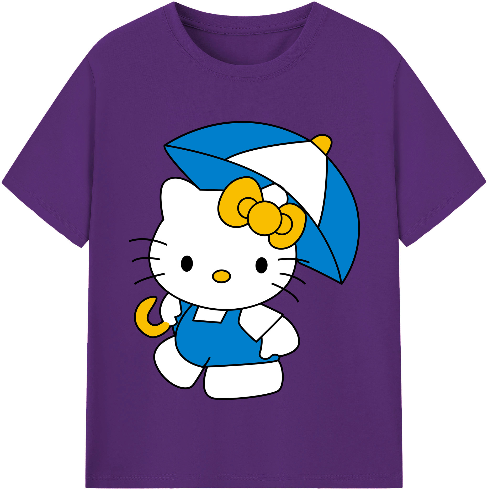 （画像用） Hello Kitty ハローキティ 綿100％半袖Tシャツ（フロントプリント）