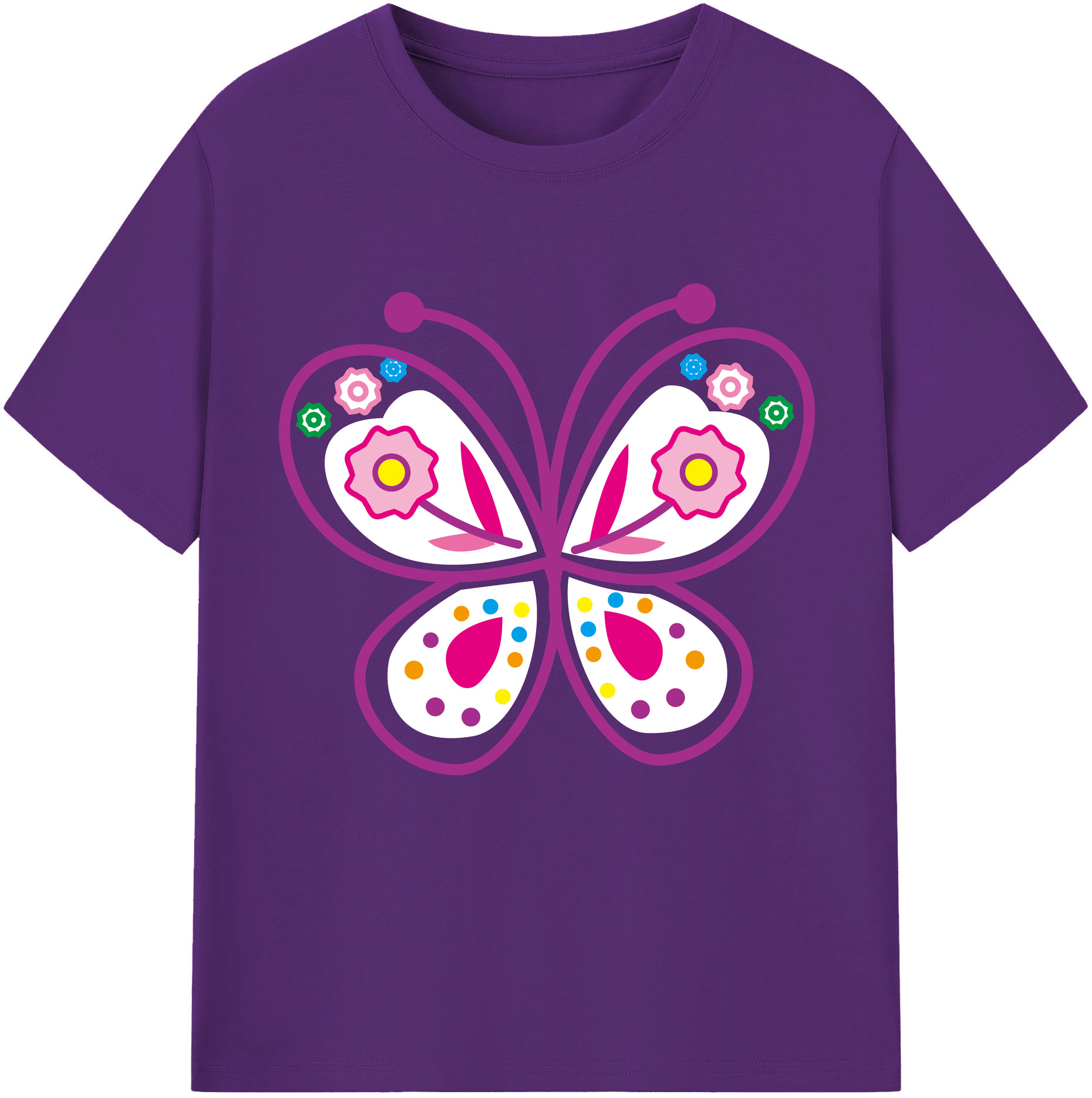 （画像用） Hello Kitty ハローキティ 綿100％半袖Tシャツ（フロントプリント）