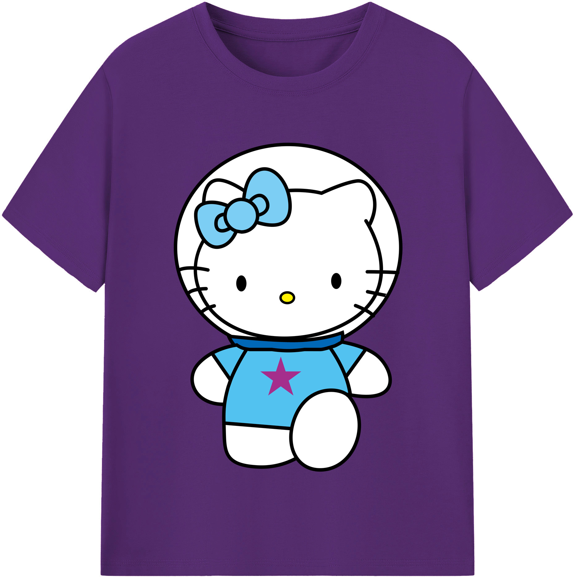 （画像用） Hello Kitty ハローキティ 綿100％半袖Tシャツ（フロントプリント）
