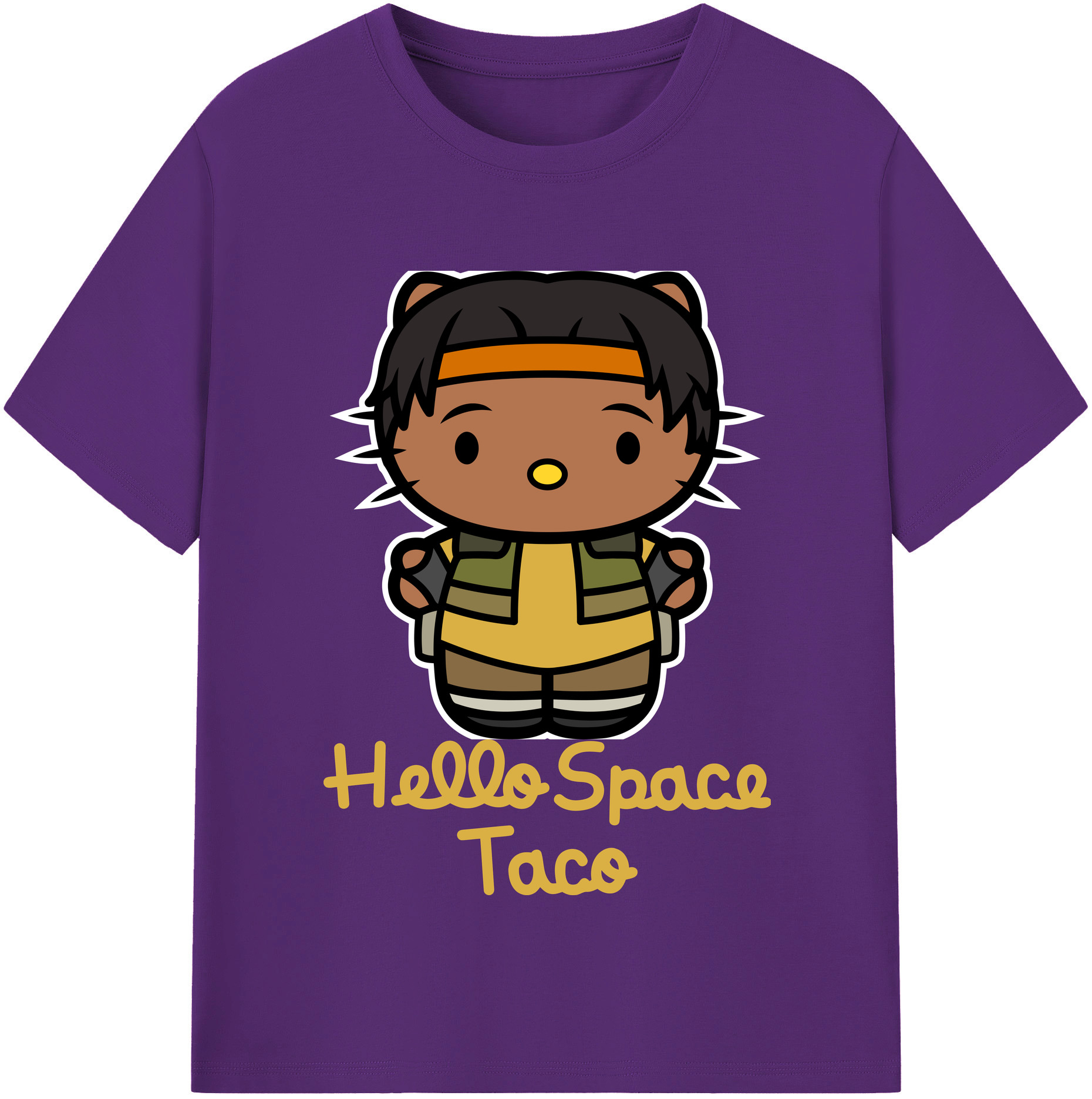 （画像用） Hello Kitty ハローキティ 綿100％半袖Tシャツ（フロントプリント）
