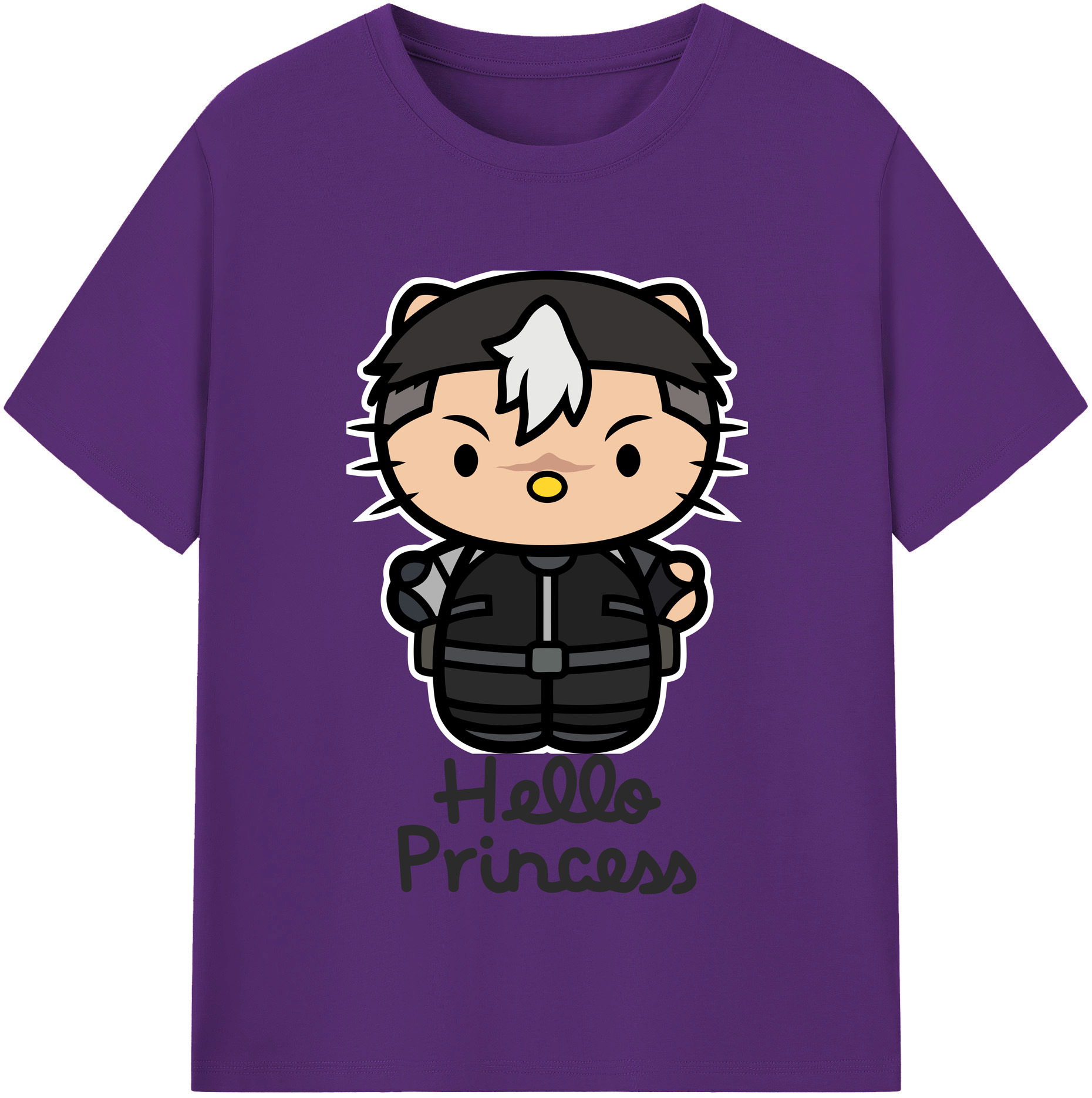 （画像用） Hello Kitty ハローキティ 綿100％半袖Tシャツ（フロントプリント）