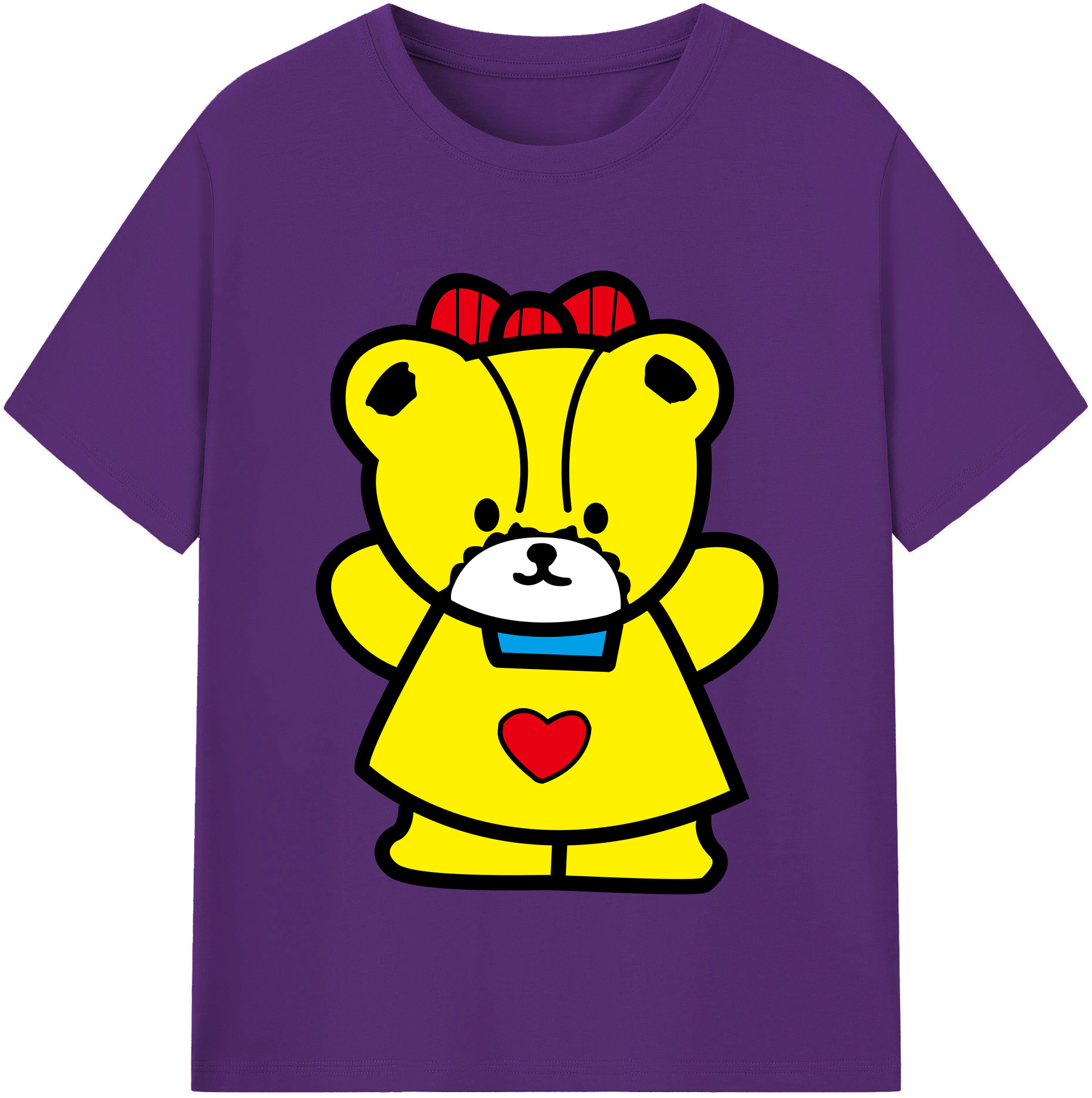 （画像用） Hello Kitty ハローキティ 綿100％半袖Tシャツ（フロントプリント）