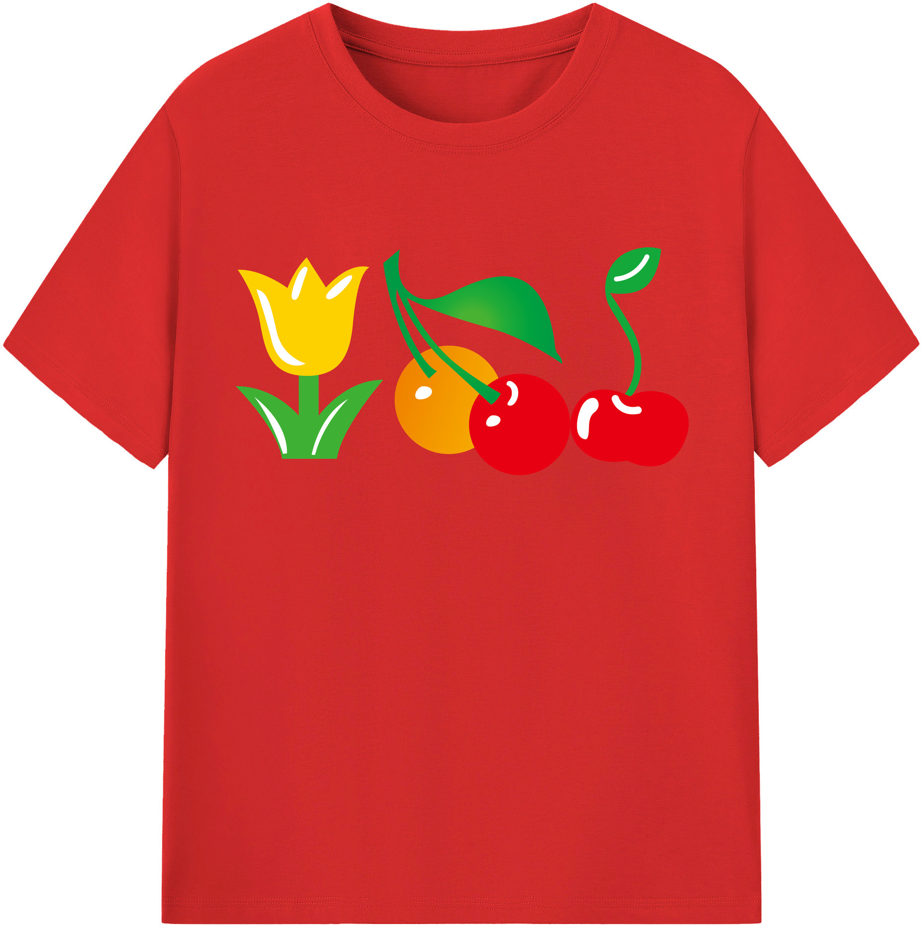 （画像用） Hello Kitty ハローキティ 綿100％半袖Tシャツ（フロントプリント）