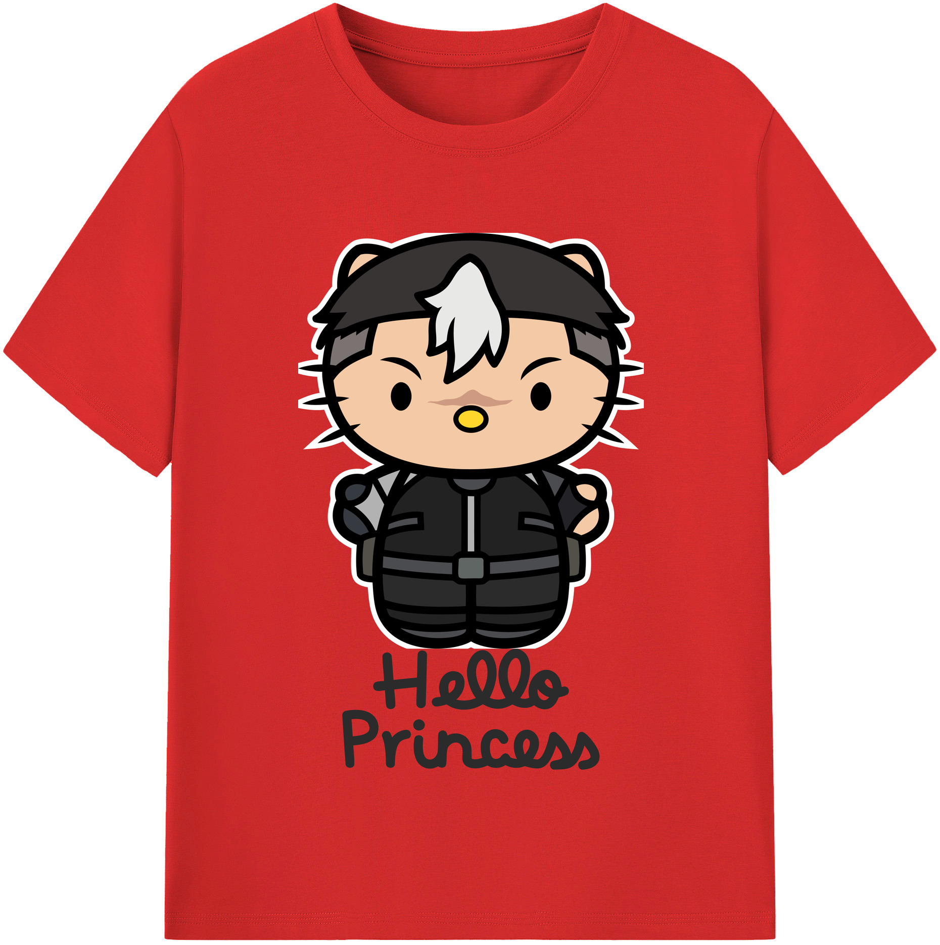 （画像用） Hello Kitty ハローキティ 綿100％半袖Tシャツ（フロントプリント）