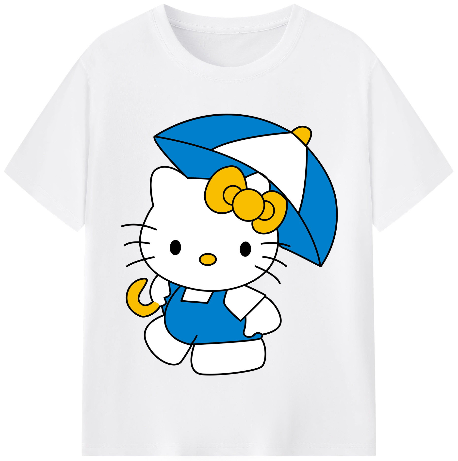 （画像用） Hello Kitty ハローキティ 綿100％半袖Tシャツ（フロントプリント）
