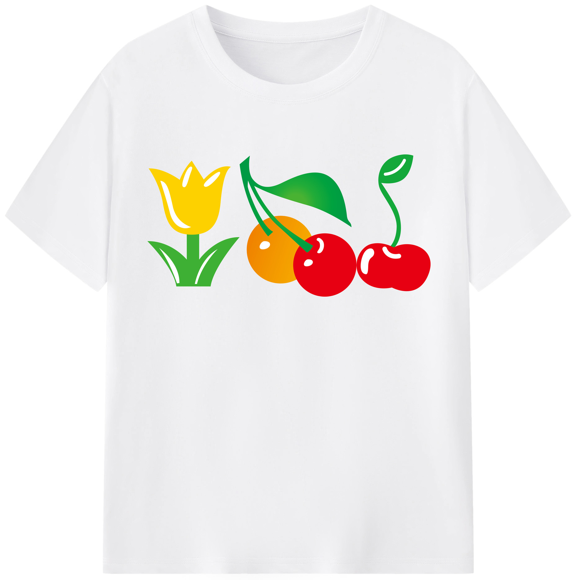 （画像用） Hello Kitty ハローキティ 綿100％半袖Tシャツ（フロントプリント）