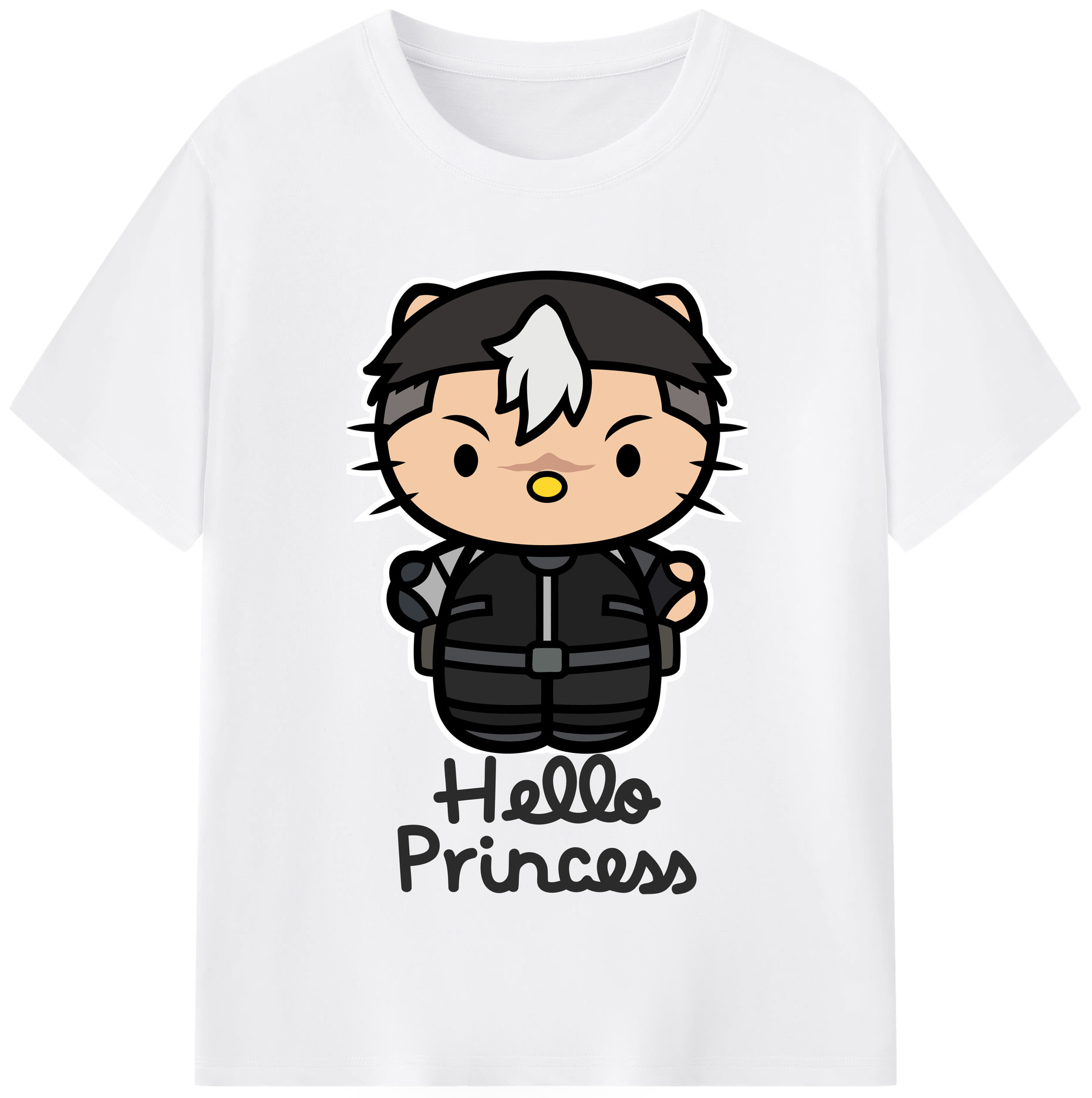 （画像用） Hello Kitty ハローキティ 綿100％半袖Tシャツ（フロントプリント）