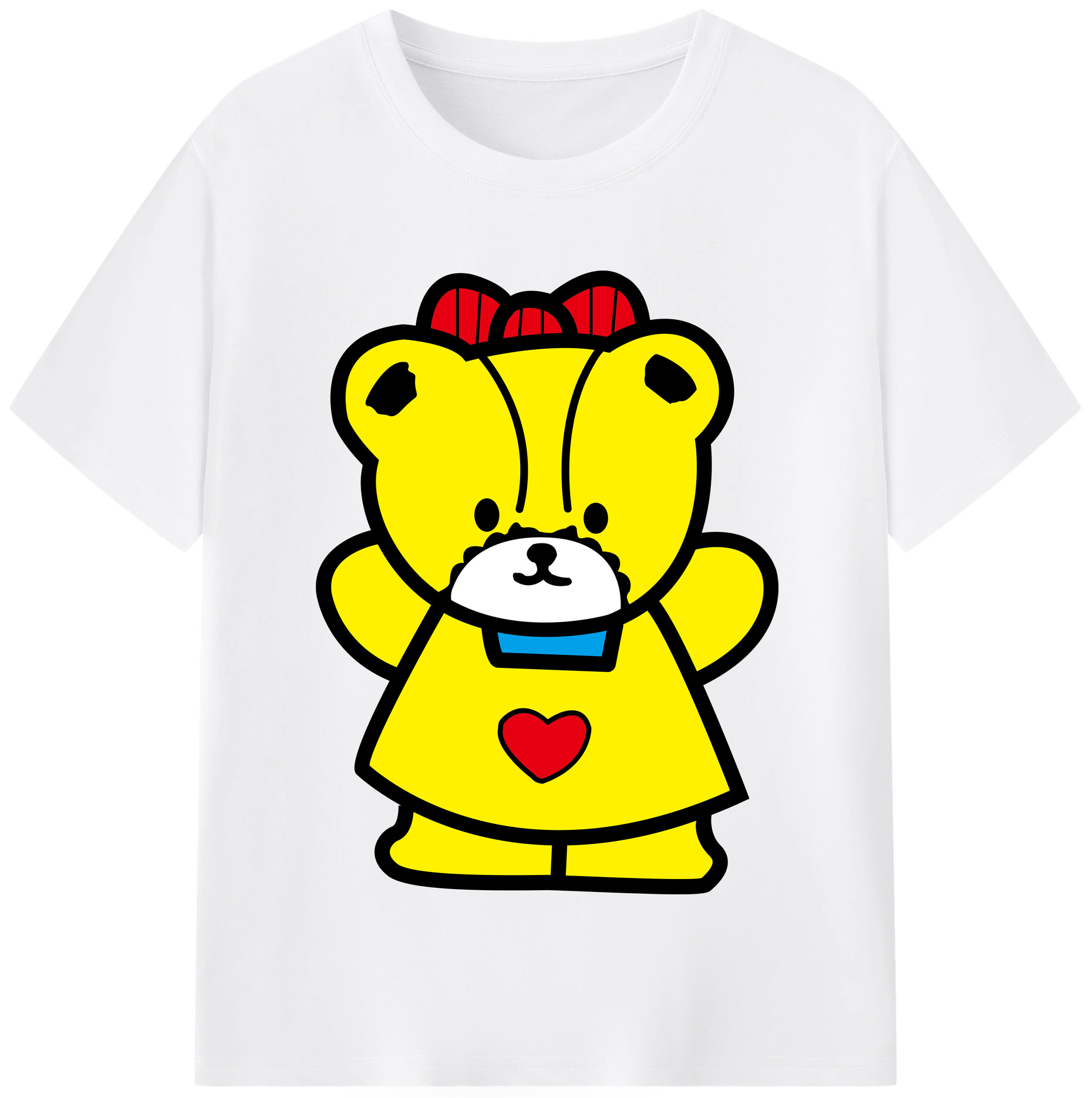 （画像用） Hello Kitty ハローキティ 綿100％半袖Tシャツ（フロントプリント）