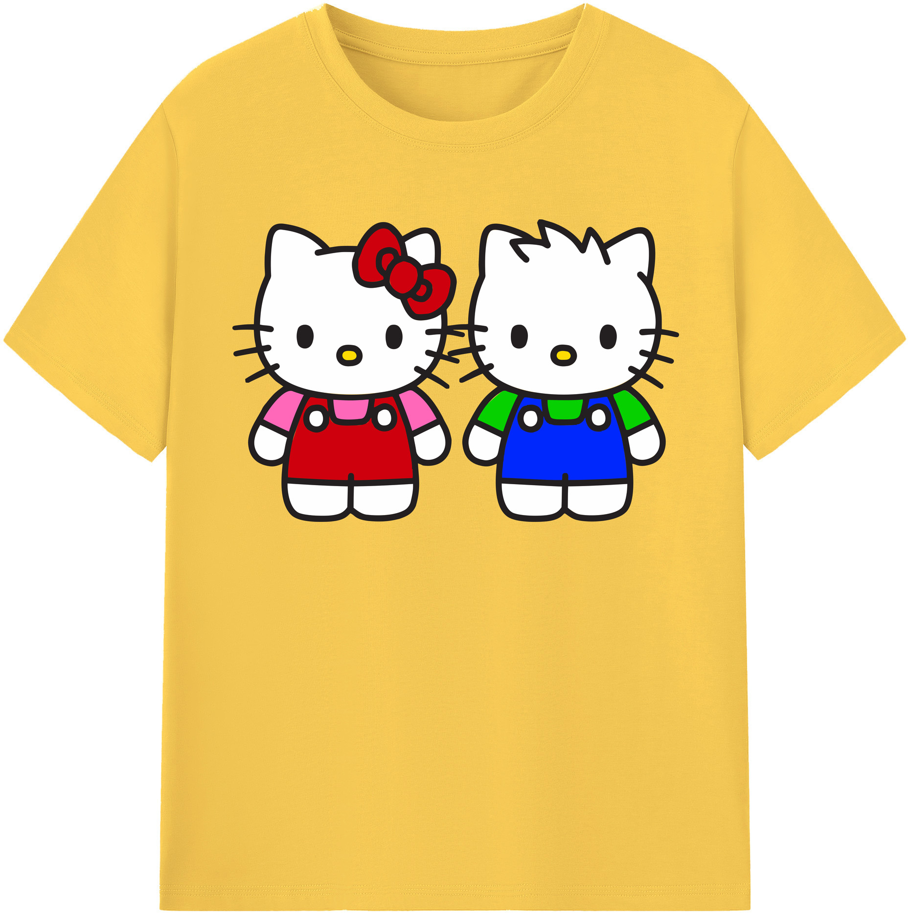 （画像用） Hello Kitty ハローキティ 綿100％半袖Tシャツ（フロントプリント）