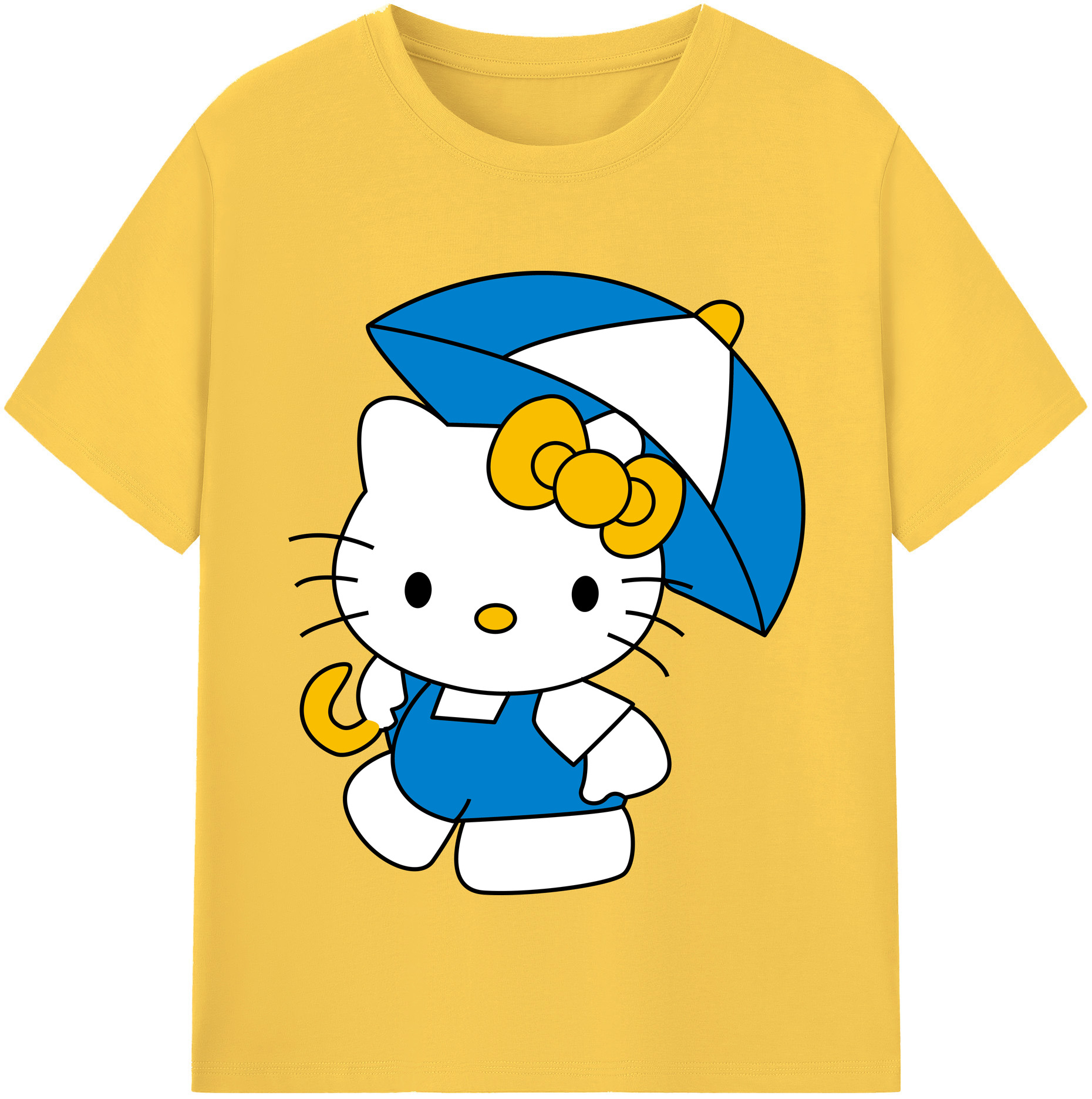 （画像用） Hello Kitty ハローキティ 綿100％半袖Tシャツ（フロントプリント）