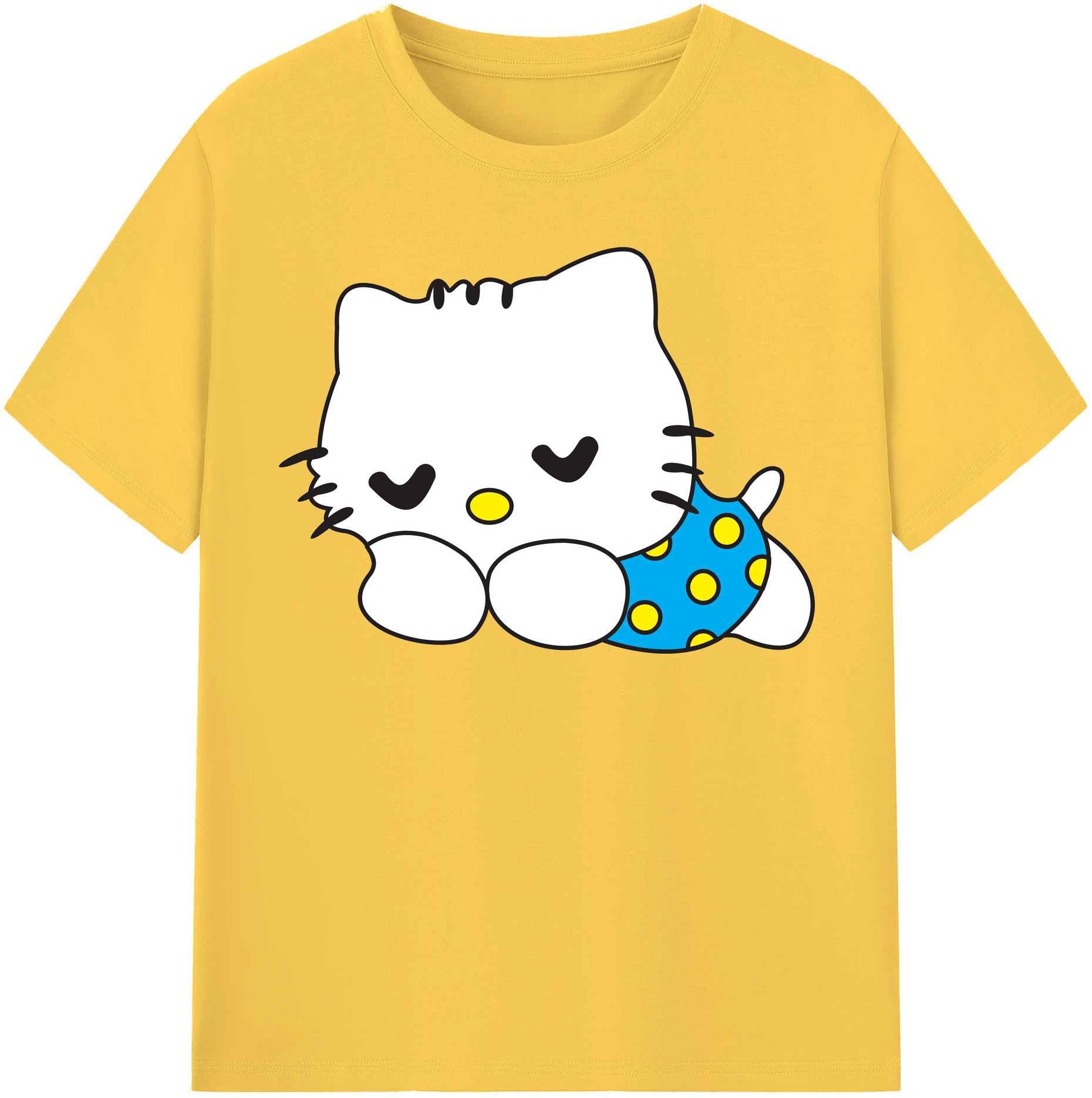 （画像用） Hello Kitty ハローキティ 綿100％半袖Tシャツ（フロントプリント）
