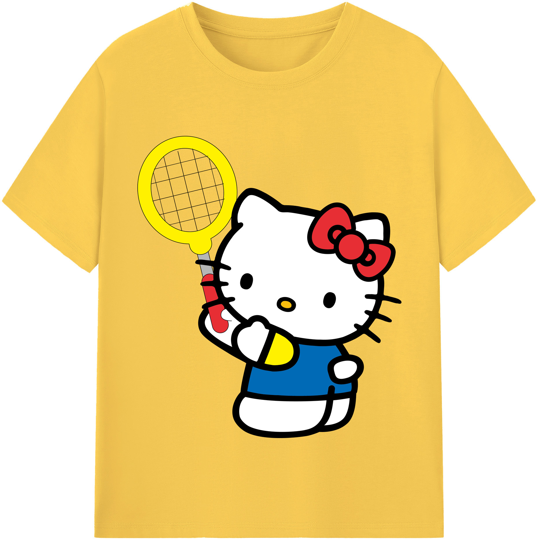 （画像用） Hello Kitty ハローキティ 綿100％半袖Tシャツ（フロントプリント）