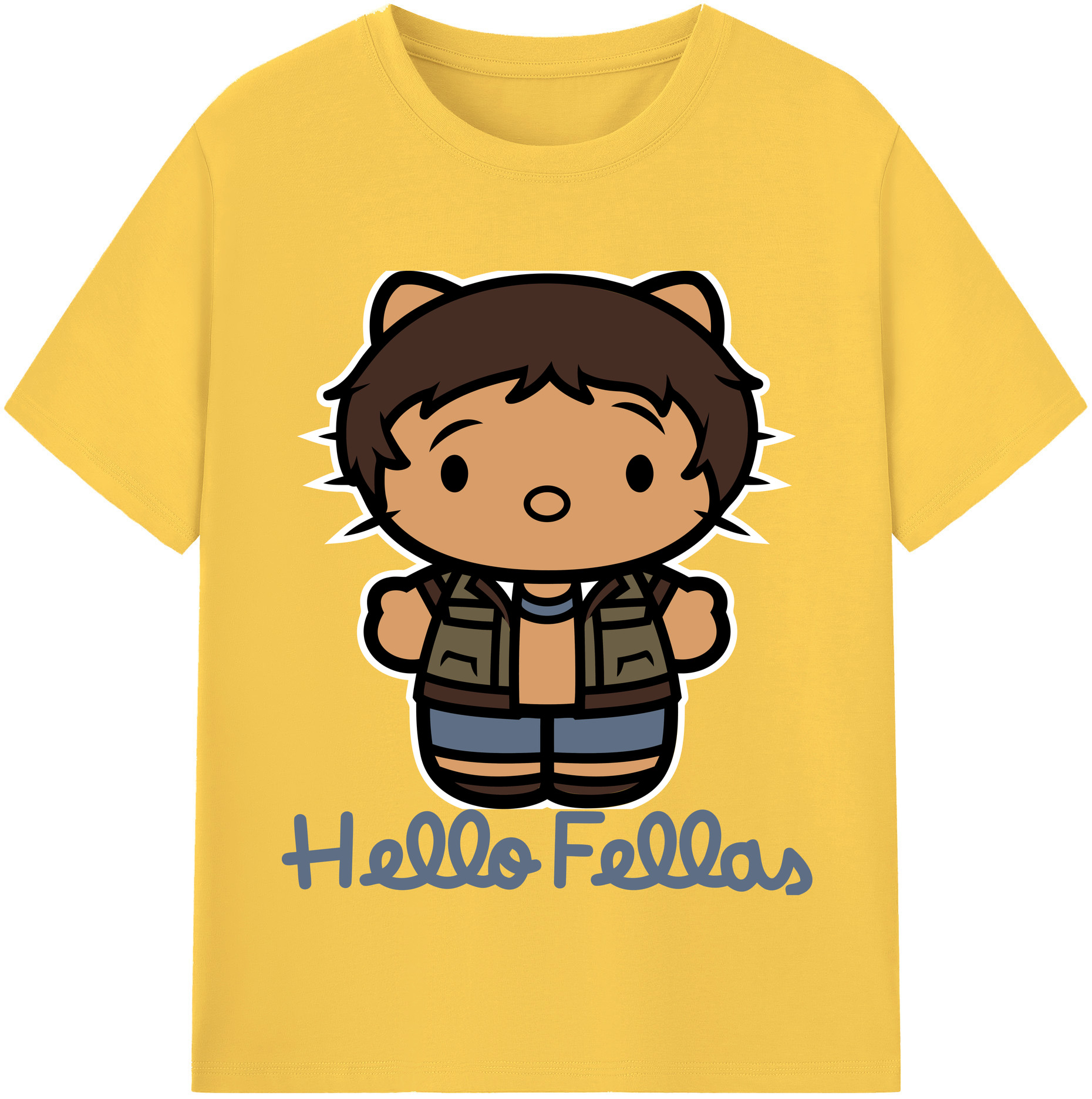 （画像用） Hello Kitty ハローキティ 綿100％半袖Tシャツ（フロントプリント）