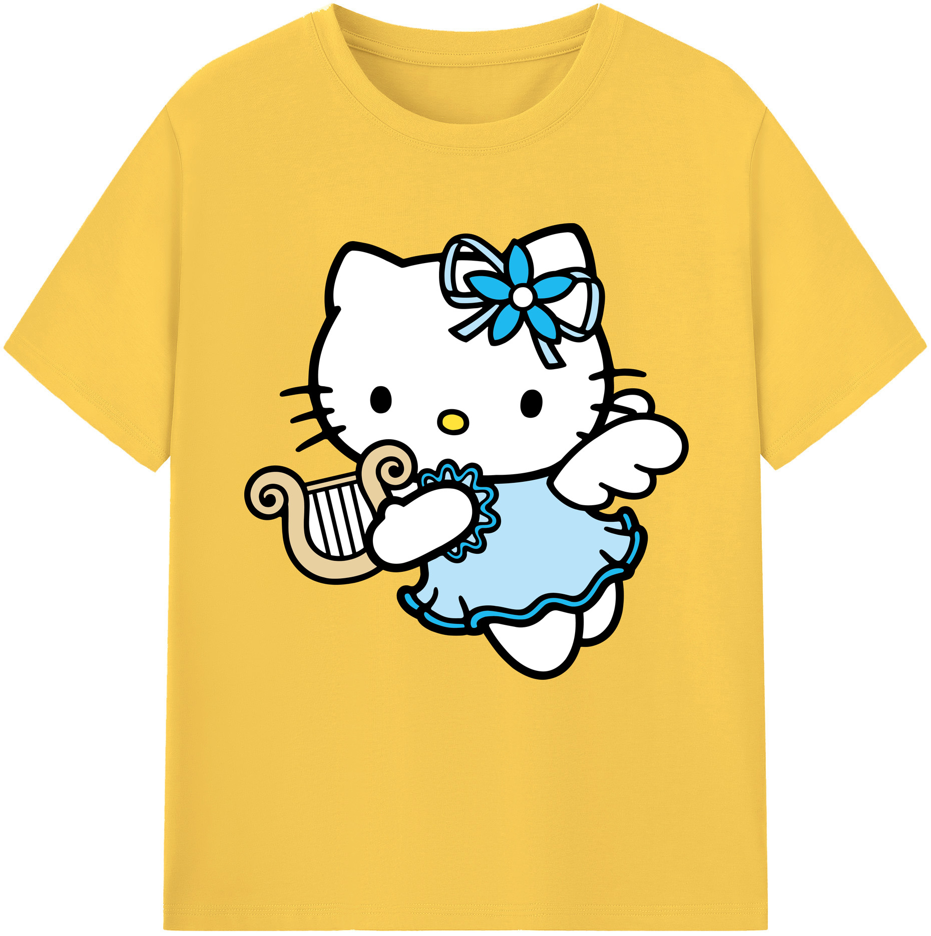 （画像用） Hello Kitty ハローキティ 綿100％半袖Tシャツ（フロントプリント）