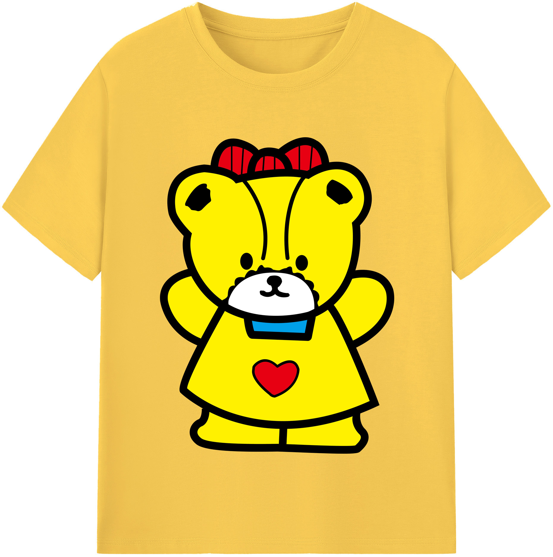 （画像用） Hello Kitty ハローキティ 綿100％半袖Tシャツ（フロントプリント）