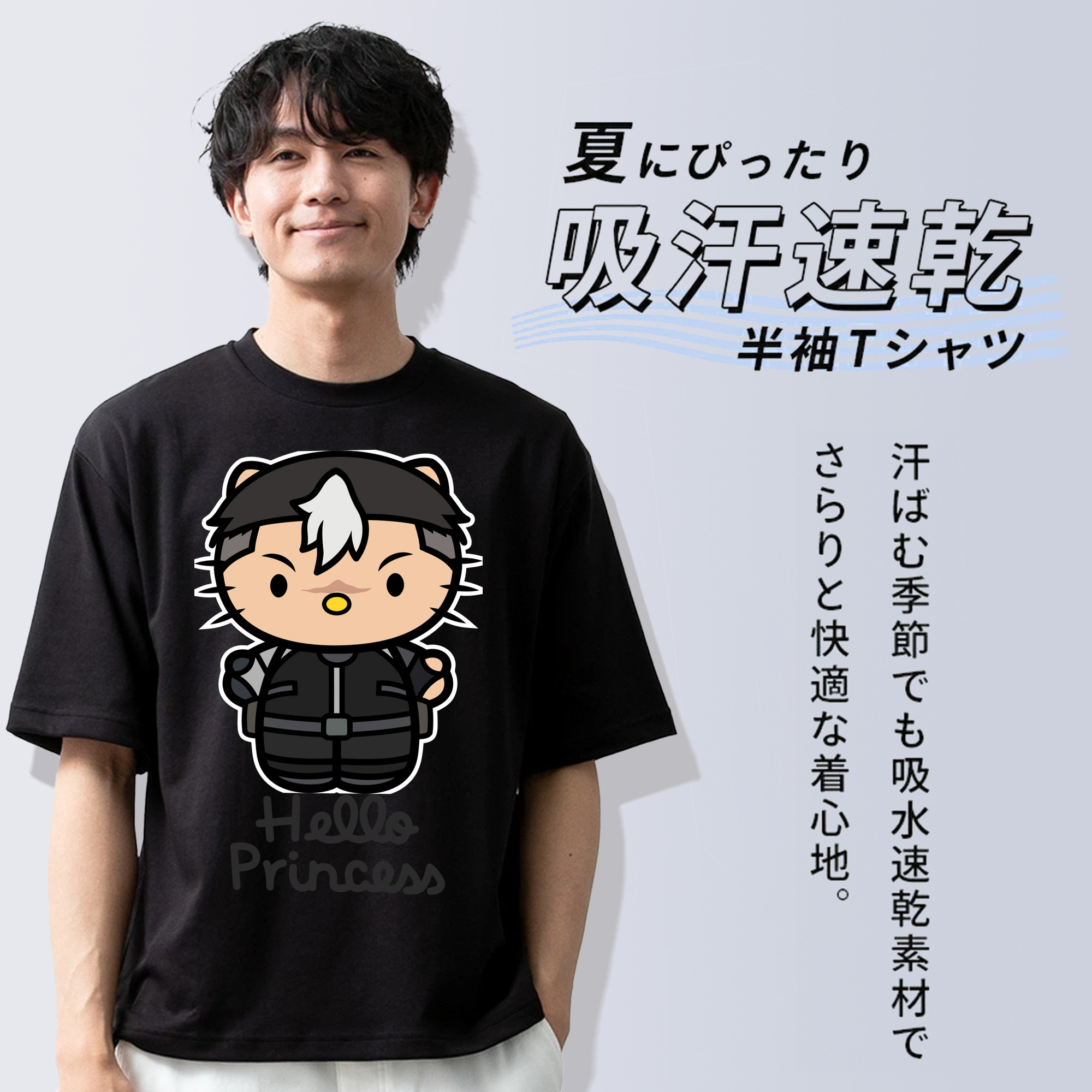 Hello Kitty ハローキティ 綿100％半袖Tシャツ（フロントプリント）