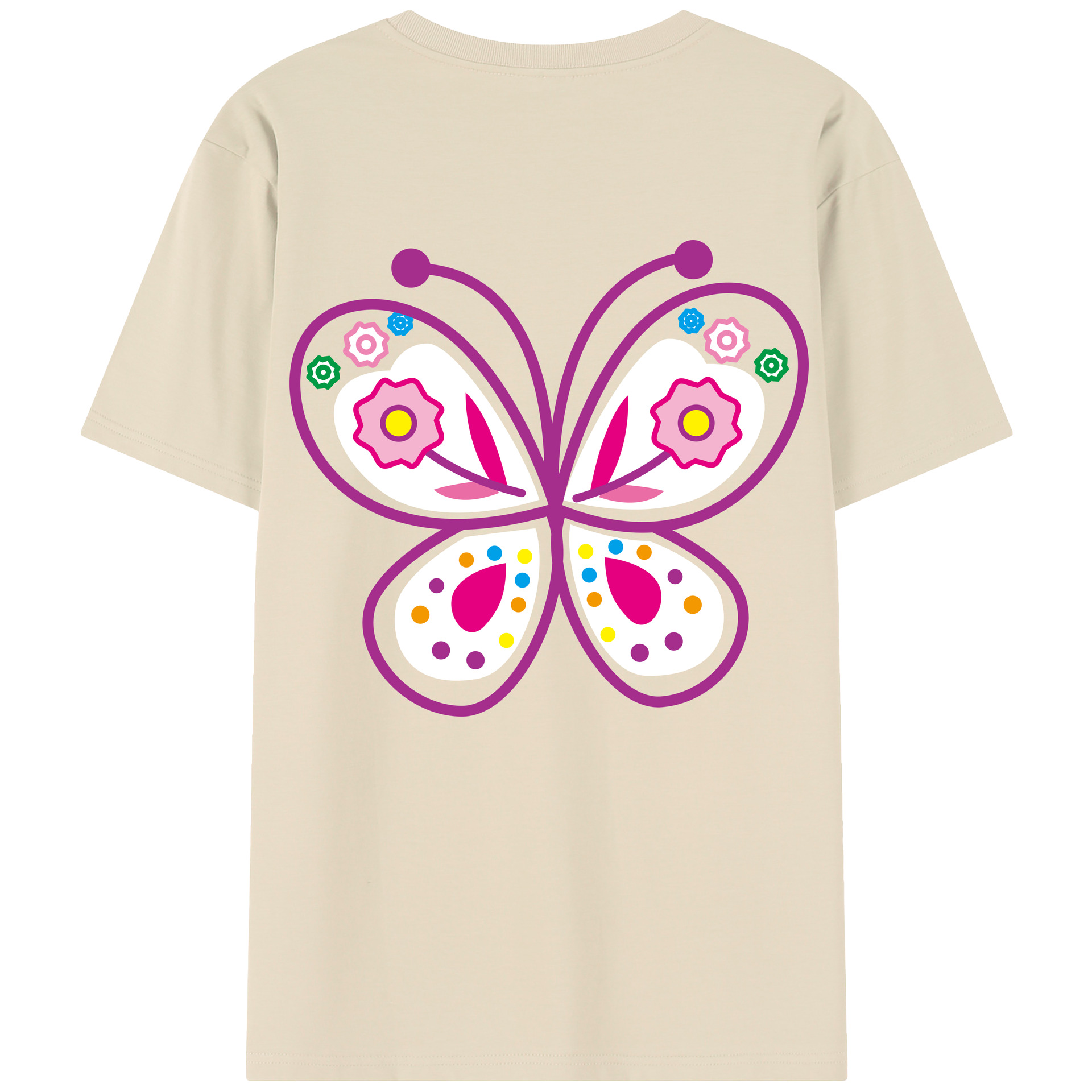 （画像用） Hello Kitty ハローキティ 綿100％半袖Tシャツ（背面プリント）