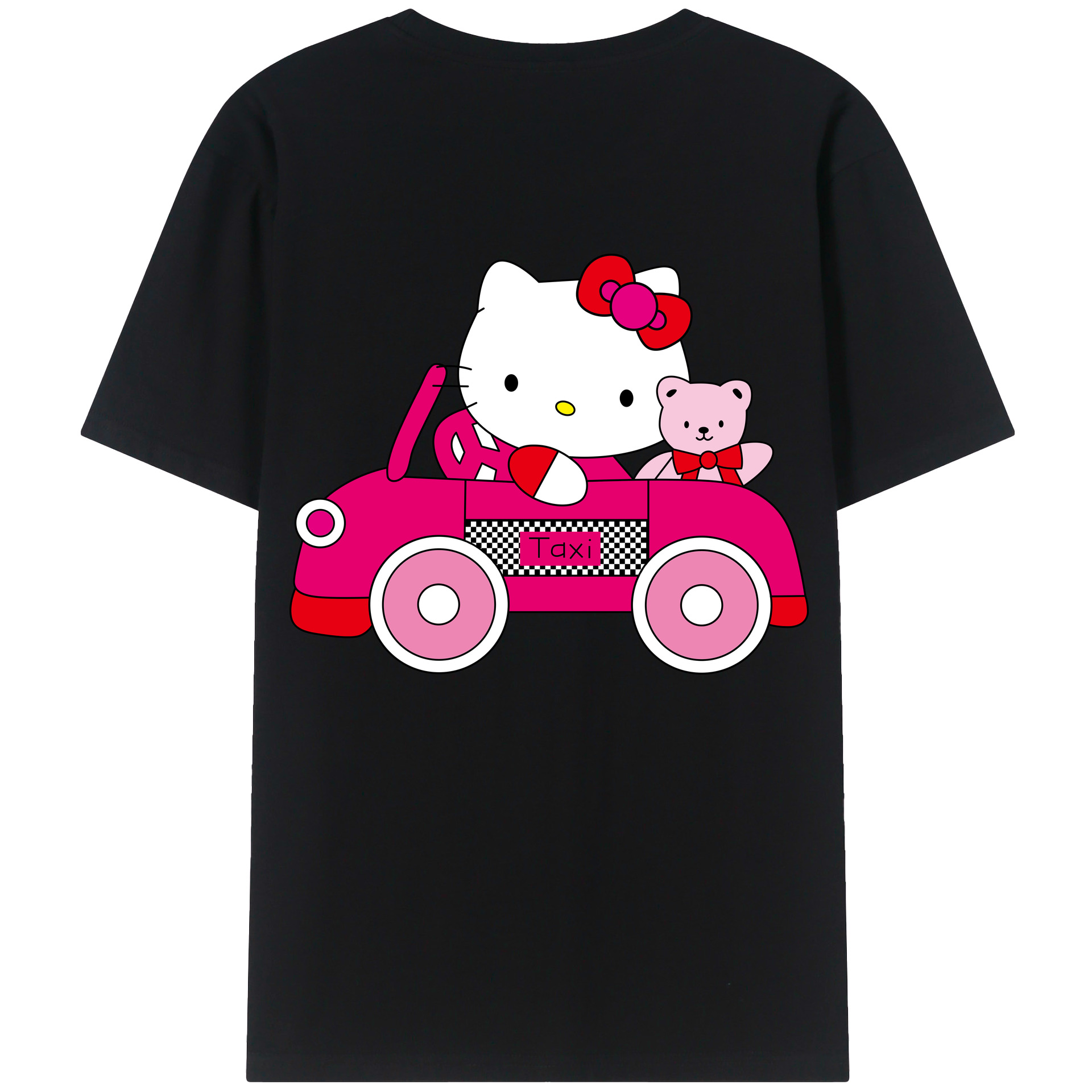 （画像用） Hello Kitty ハローキティ 綿100％半袖Tシャツ（背面プリント）