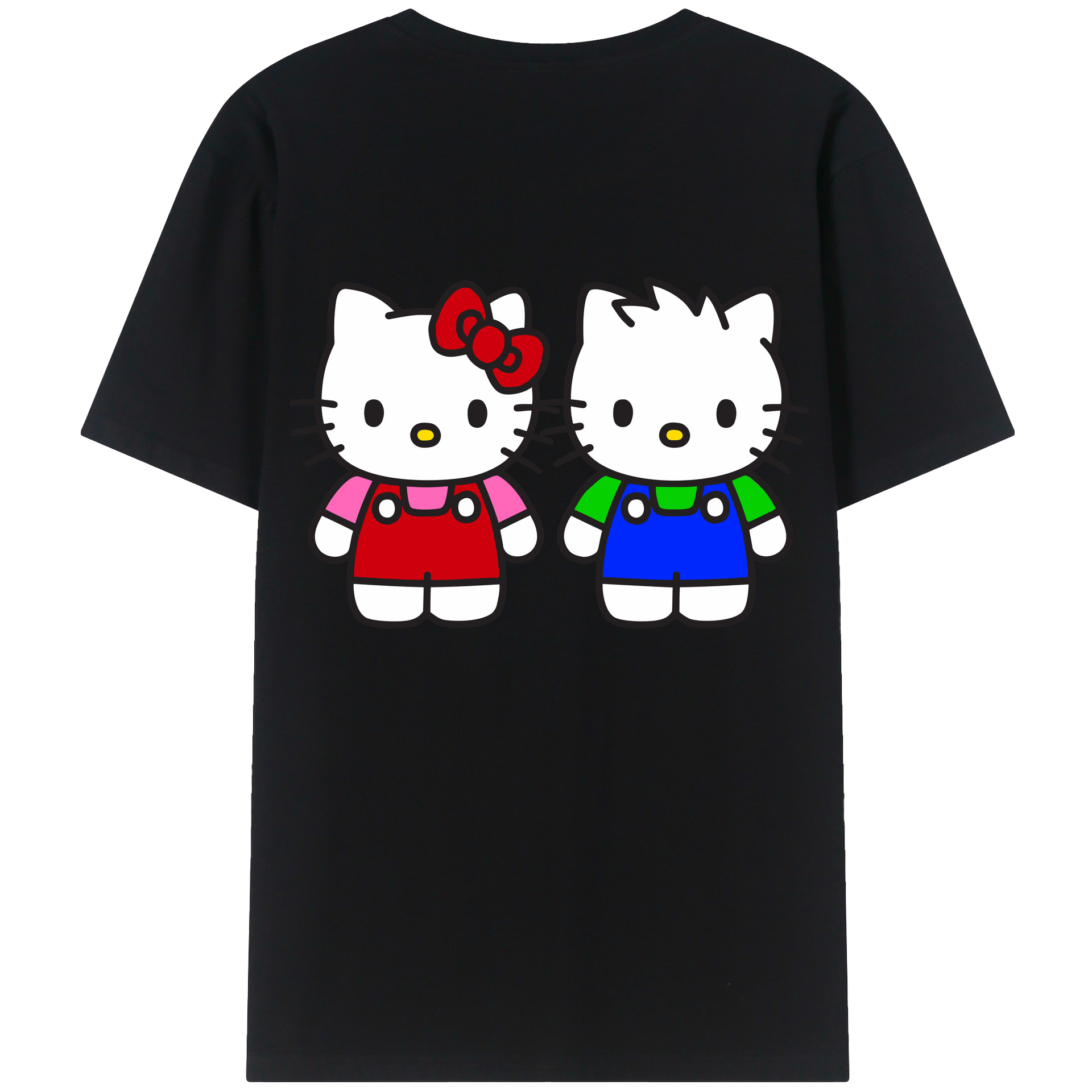 （画像用） Hello Kitty ハローキティ 綿100％半袖Tシャツ（背面プリント）