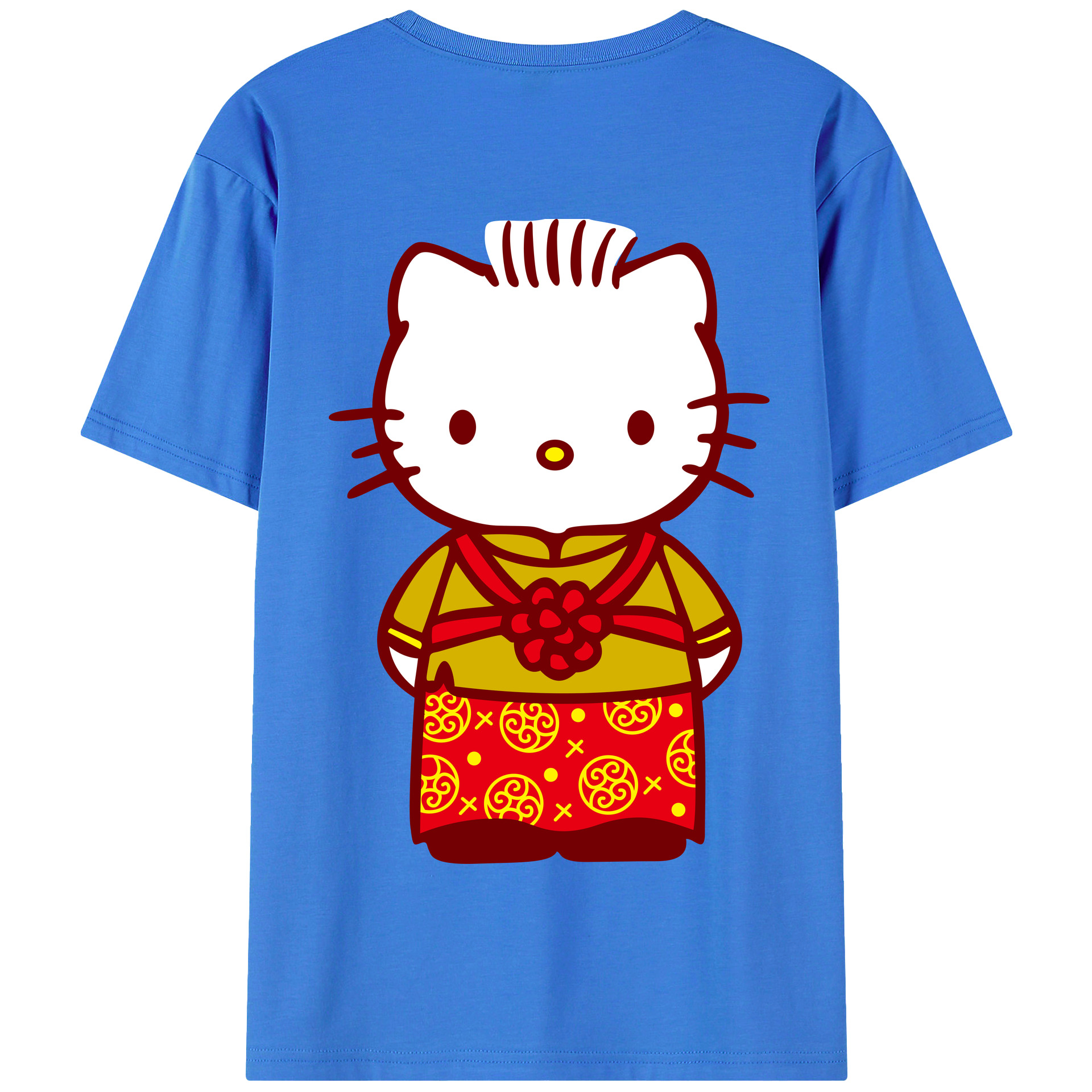 （画像用） Hello Kitty ハローキティ 綿100％半袖Tシャツ（背面プリント）