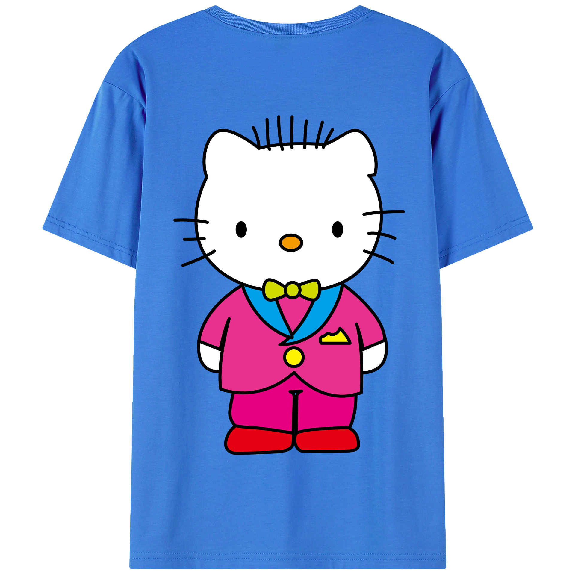 （画像用） Hello Kitty ハローキティ 綿100％半袖Tシャツ（背面プリント）