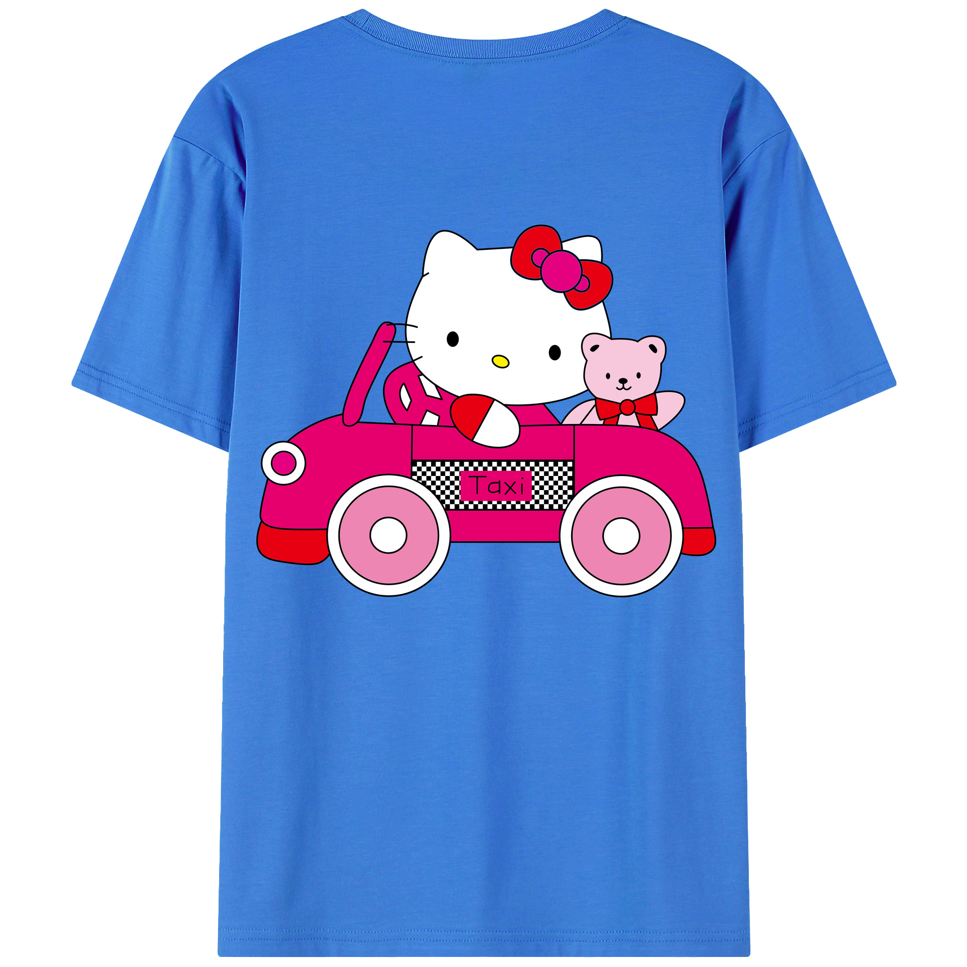 （画像用） Hello Kitty ハローキティ 綿100％半袖Tシャツ（背面プリント）