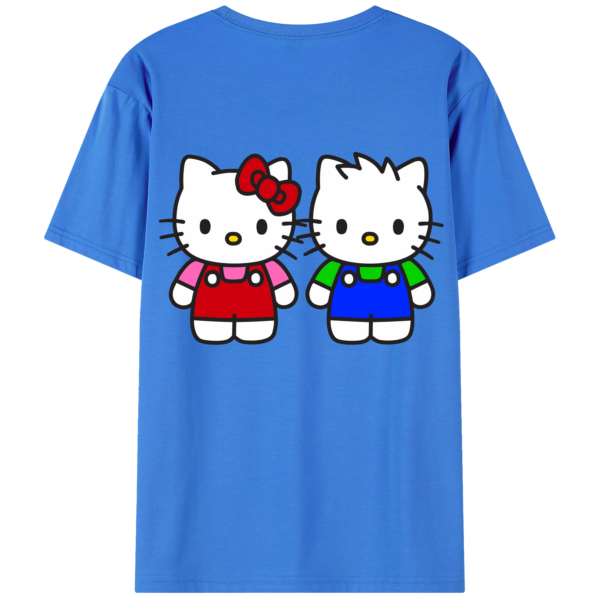 （画像用） Hello Kitty ハローキティ 綿100％半袖Tシャツ（背面プリント）