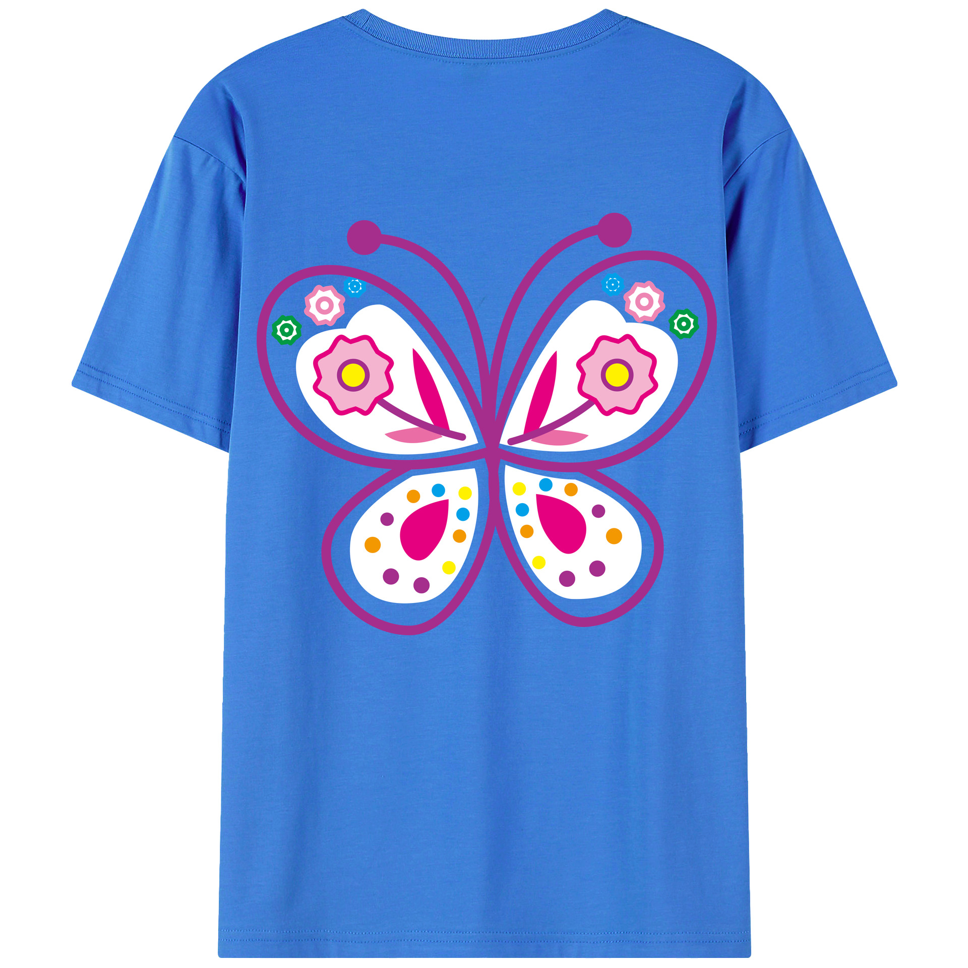 （画像用） Hello Kitty ハローキティ 綿100％半袖Tシャツ（背面プリント）