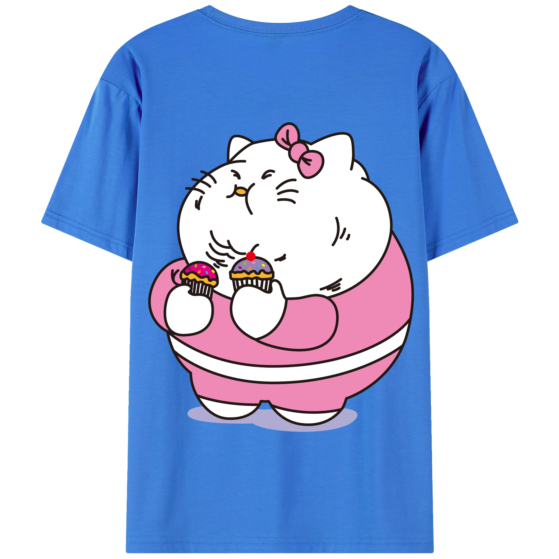 （画像用） Hello Kitty ハローキティ 綿100％半袖Tシャツ（背面プリント）