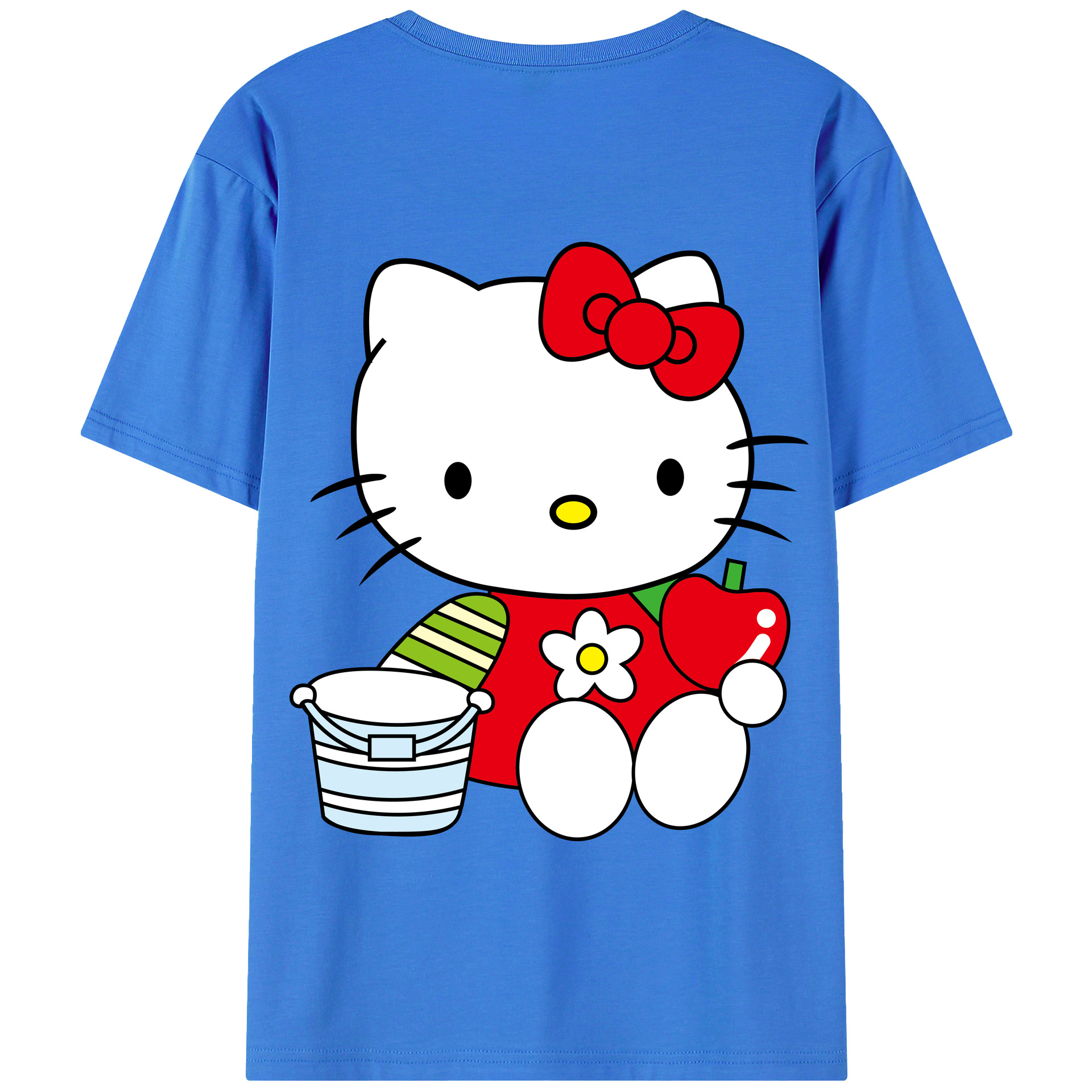 （画像用） Hello Kitty ハローキティ 綿100％半袖Tシャツ（背面プリント）